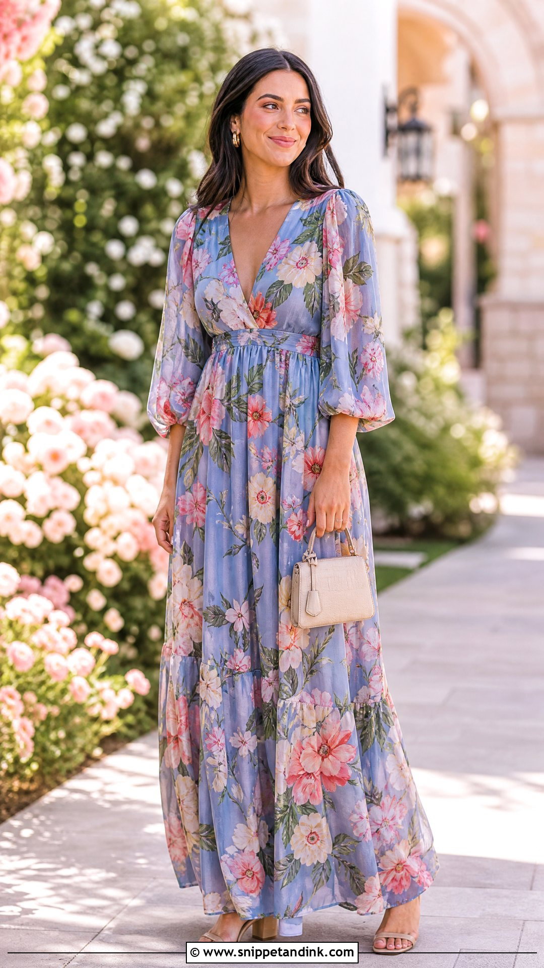 Floral Maxi Dress For Sister Wedding - Snippet and Ink - 25 Dress for Sister Wedding Ideas
