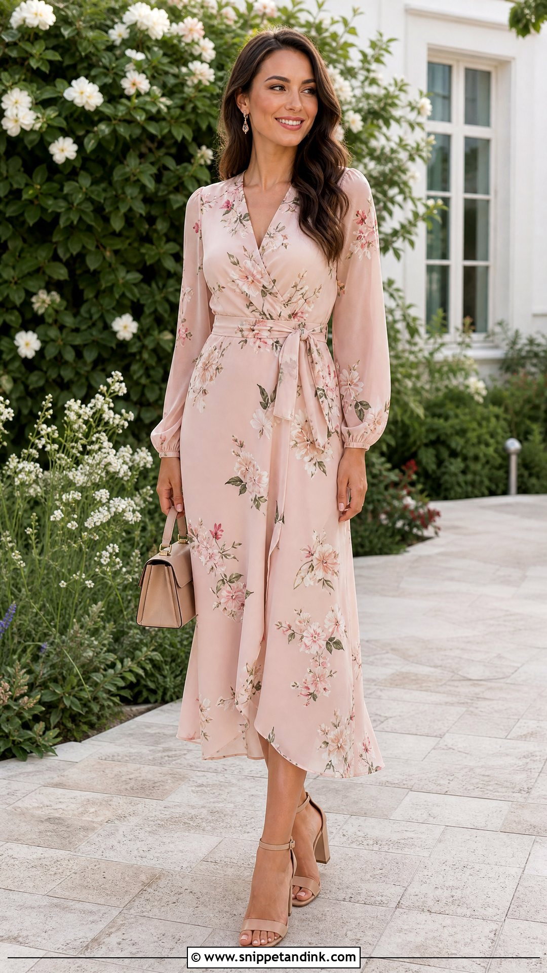 Floral Midi Dress Ceremony Outfit - Snippet and Ink - 25 Ceremony Outfit Ideas