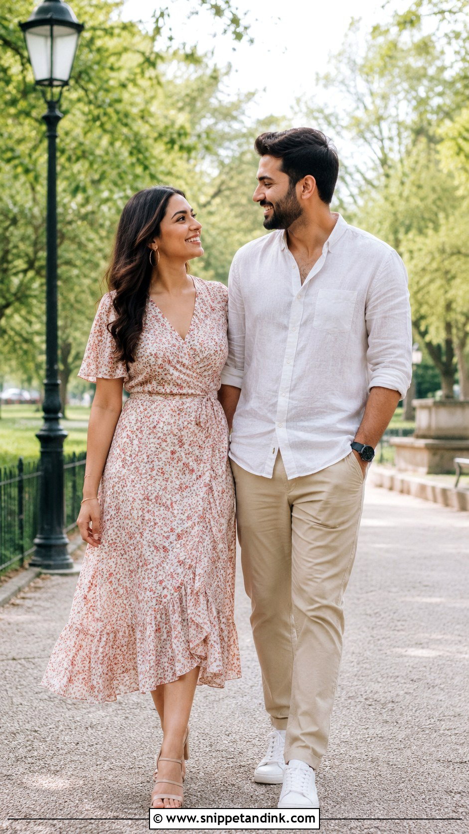 Floral Midi Dress Pre Wedding Shoot - Snippet and Ink - 25 Pre Wedding Shoot Dress Ideas
