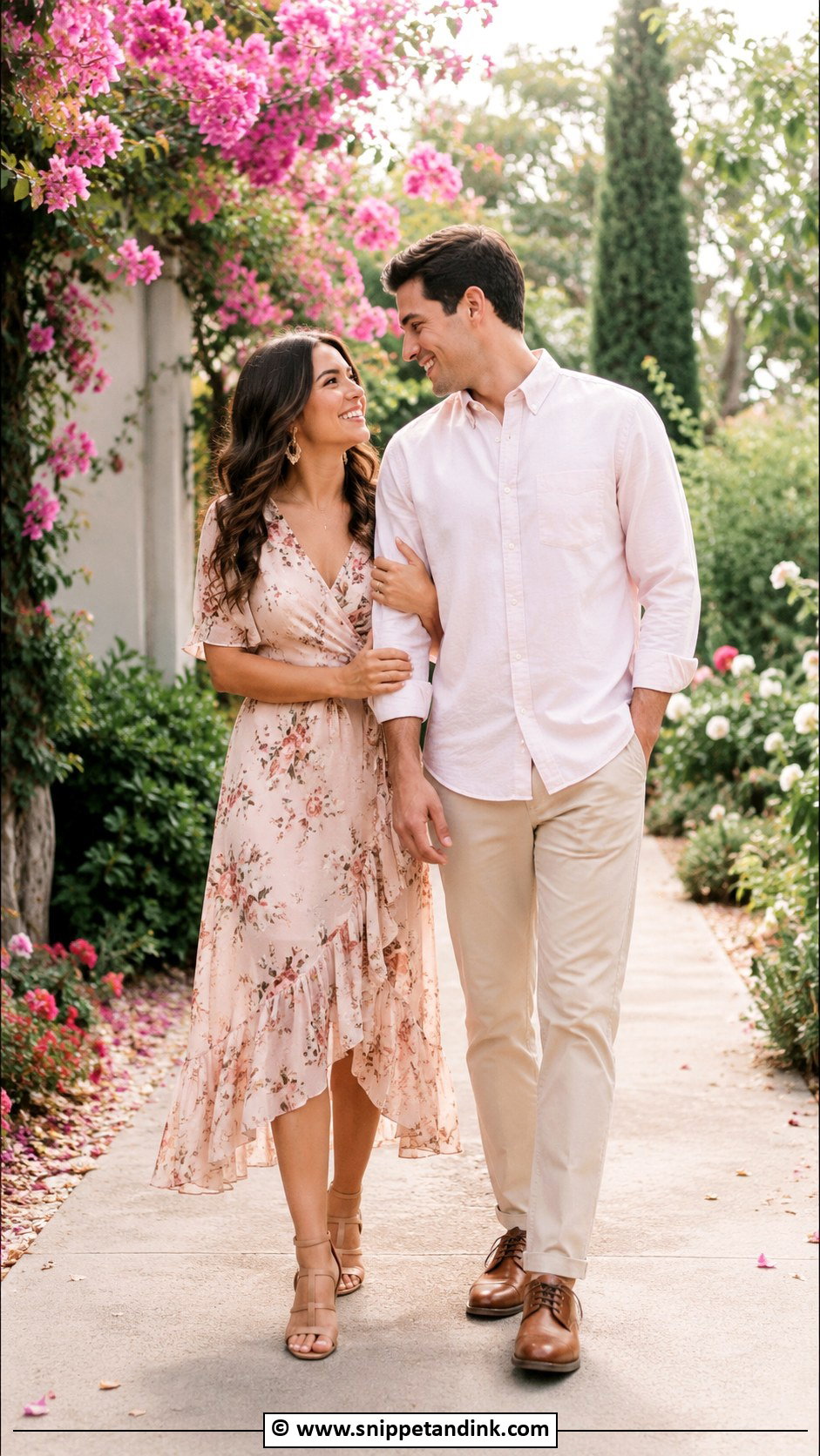 Floral Midi Dress Prewedding Outfit - Snippet and Ink - 30 Casual Prewedding Outfit Ideas