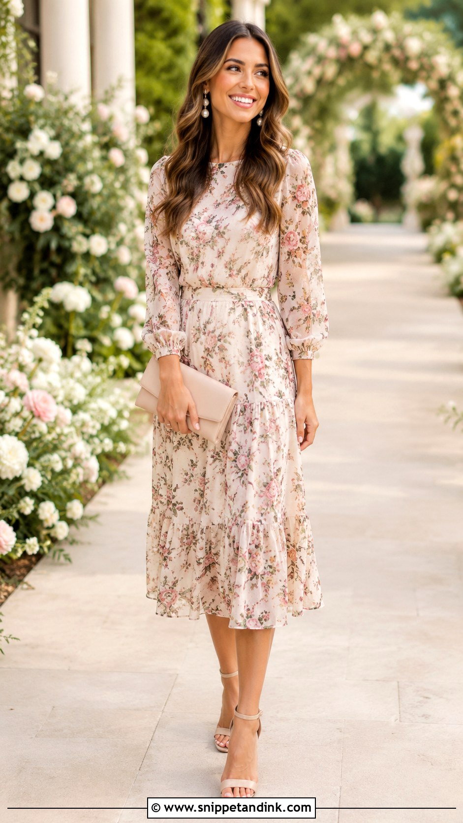 Floral Midi Principal Sponsor Dress - Snippet and Ink - 25 Principal Sponsor Dress for Wedding Ideas