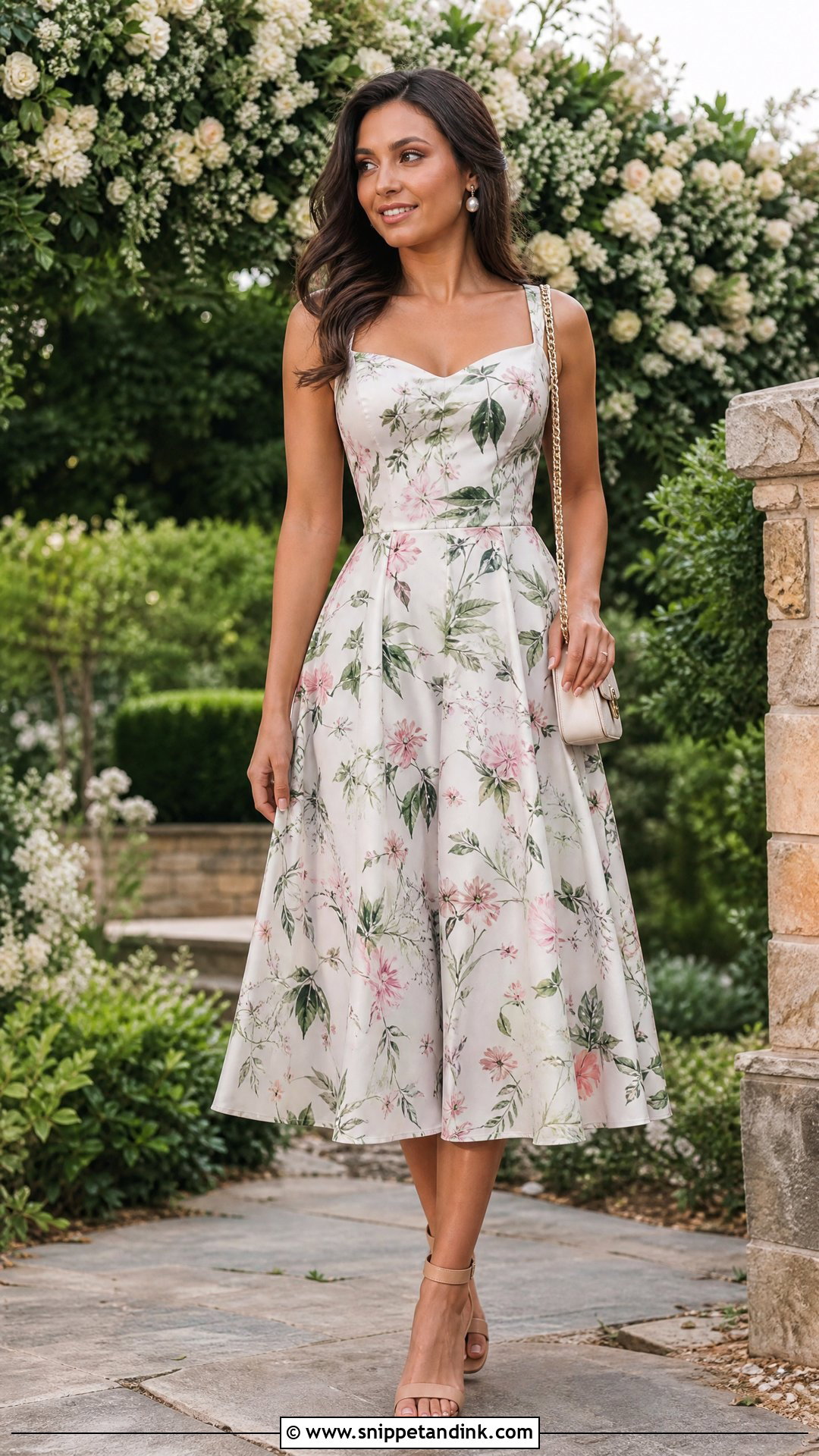 Floral Midi Sister Wedding Dress - Snippet and Ink - 20 Sister Wedding Dresses