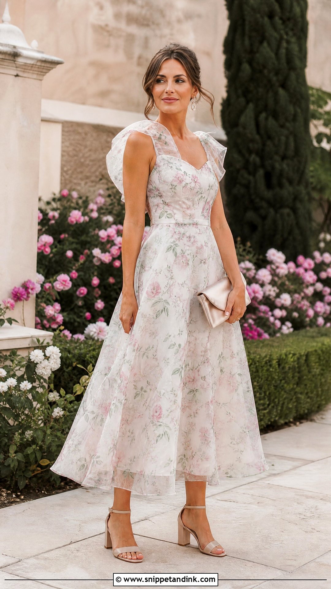 Floral Organza Garden Wedding Dress - Snippet and Ink - 25 Garden Wedding Dresses