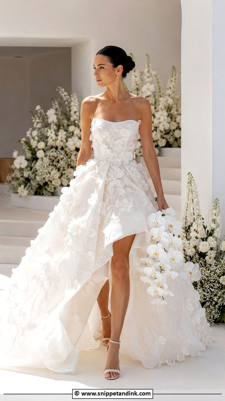 Floral Organza Wedding Dress - Snippet and Ink - 25 Wedding Dress Flowers
