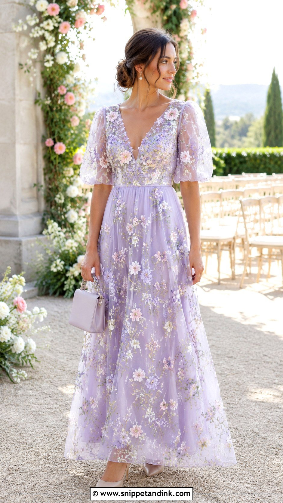 Floral Organza Wedding Frock - Snippet and Ink - 20 Frock Design for Wedding Ideas