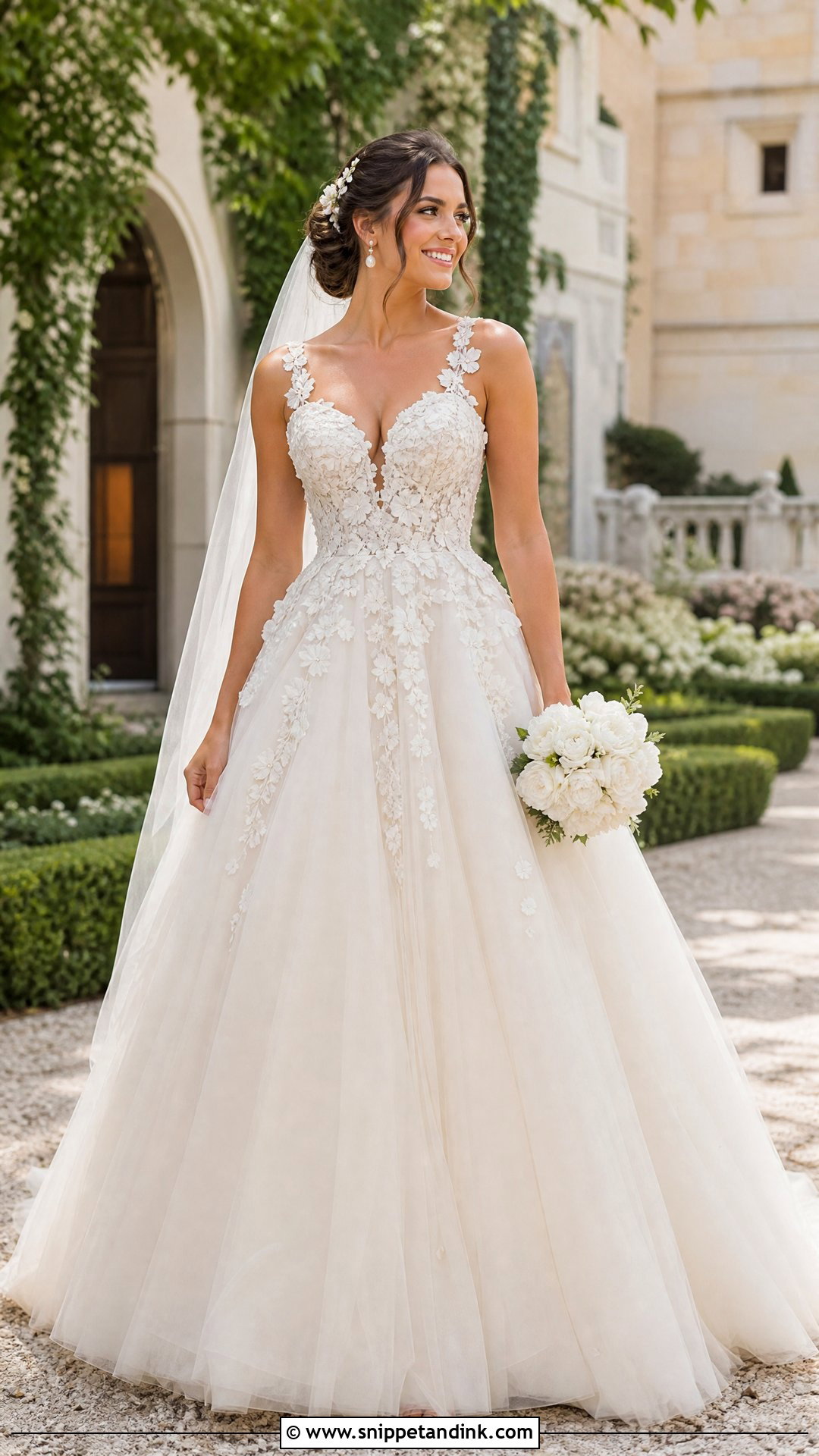 Floral Princess Ball Gown Wedding Dress - Snippet and Ink - 20 Princess Ball Gowns Wedding Dress