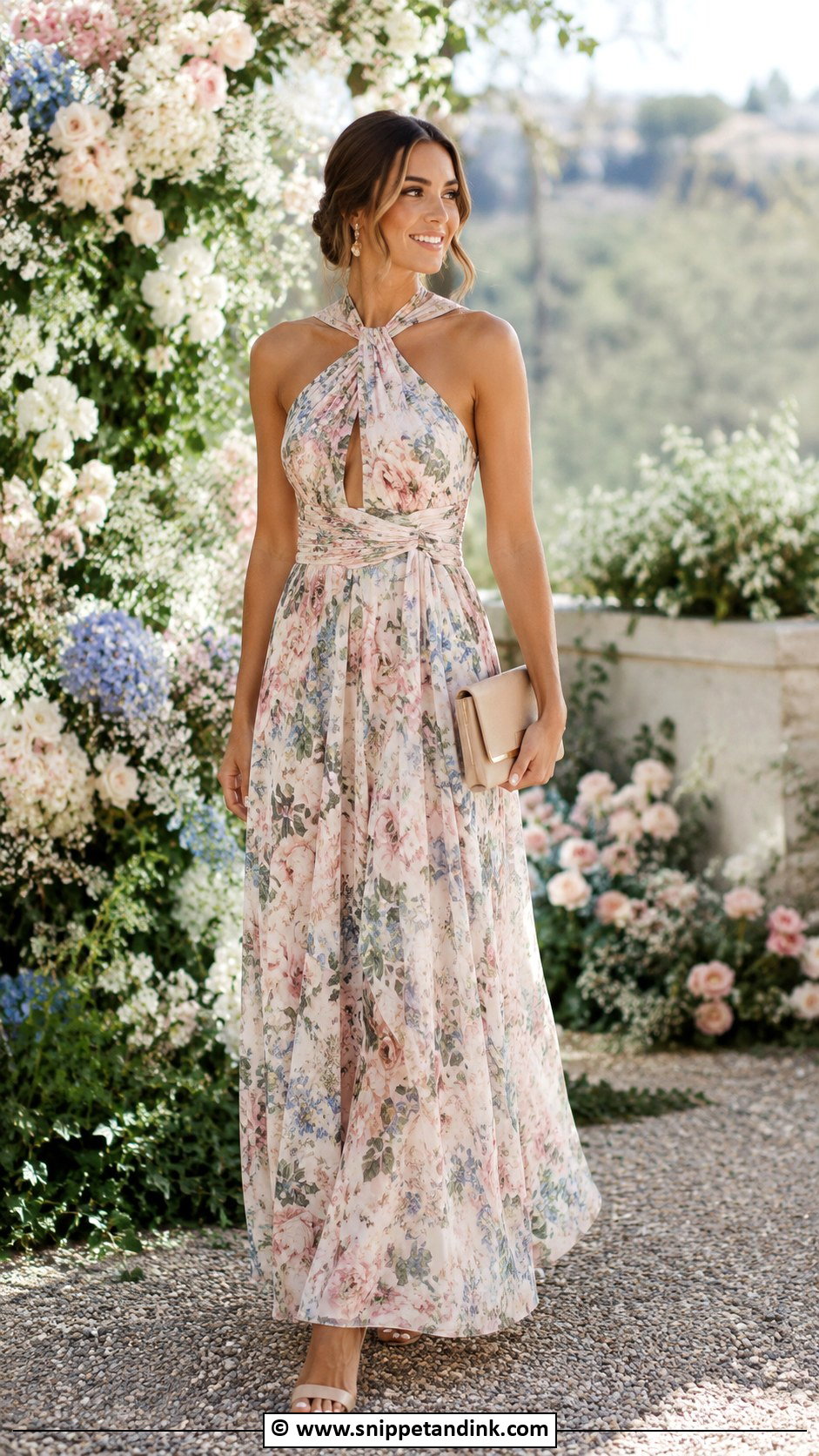 Floral Print Bridesmaid Dress - Snippet and Ink - 30 Bridal Maid Dress Ideas