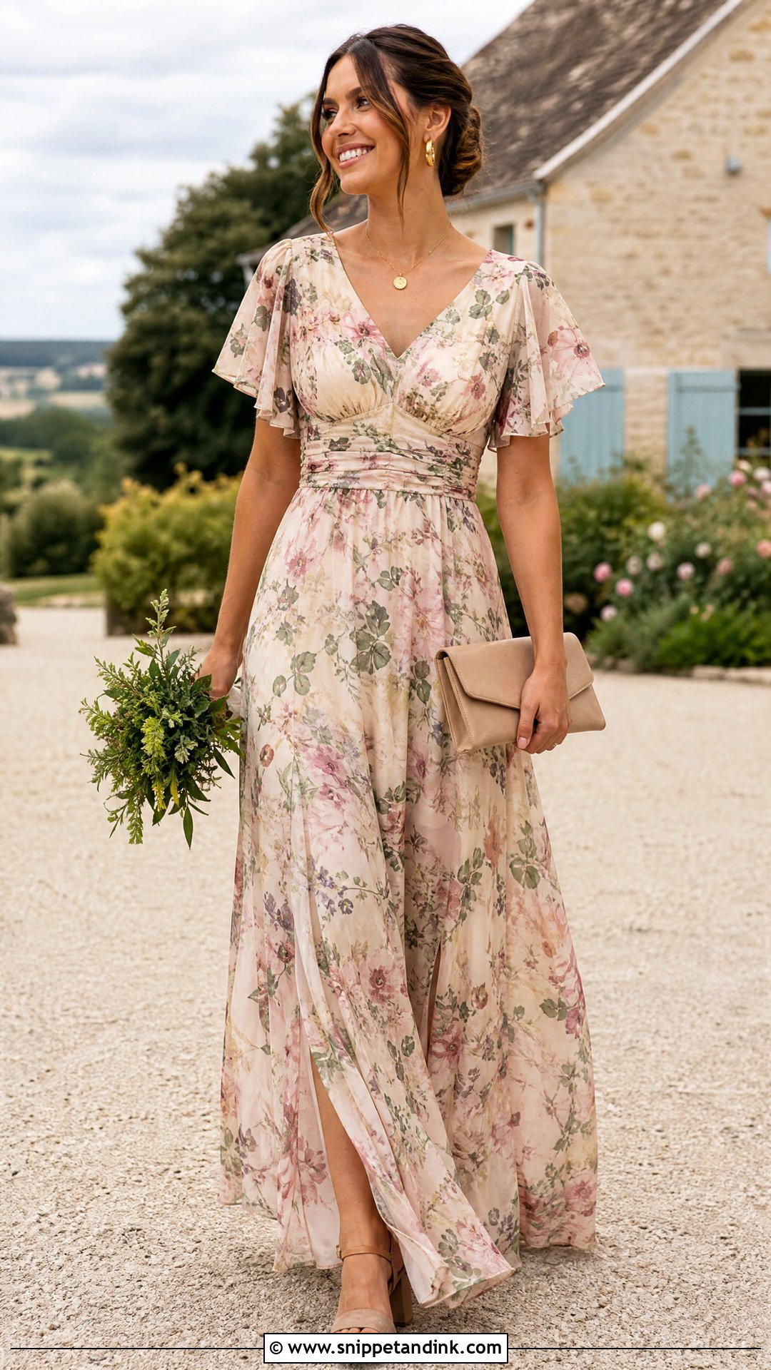 Floral Print Bridesmaid Dress - Snippet and Ink - 20 Bride's Maid Dress Ideas