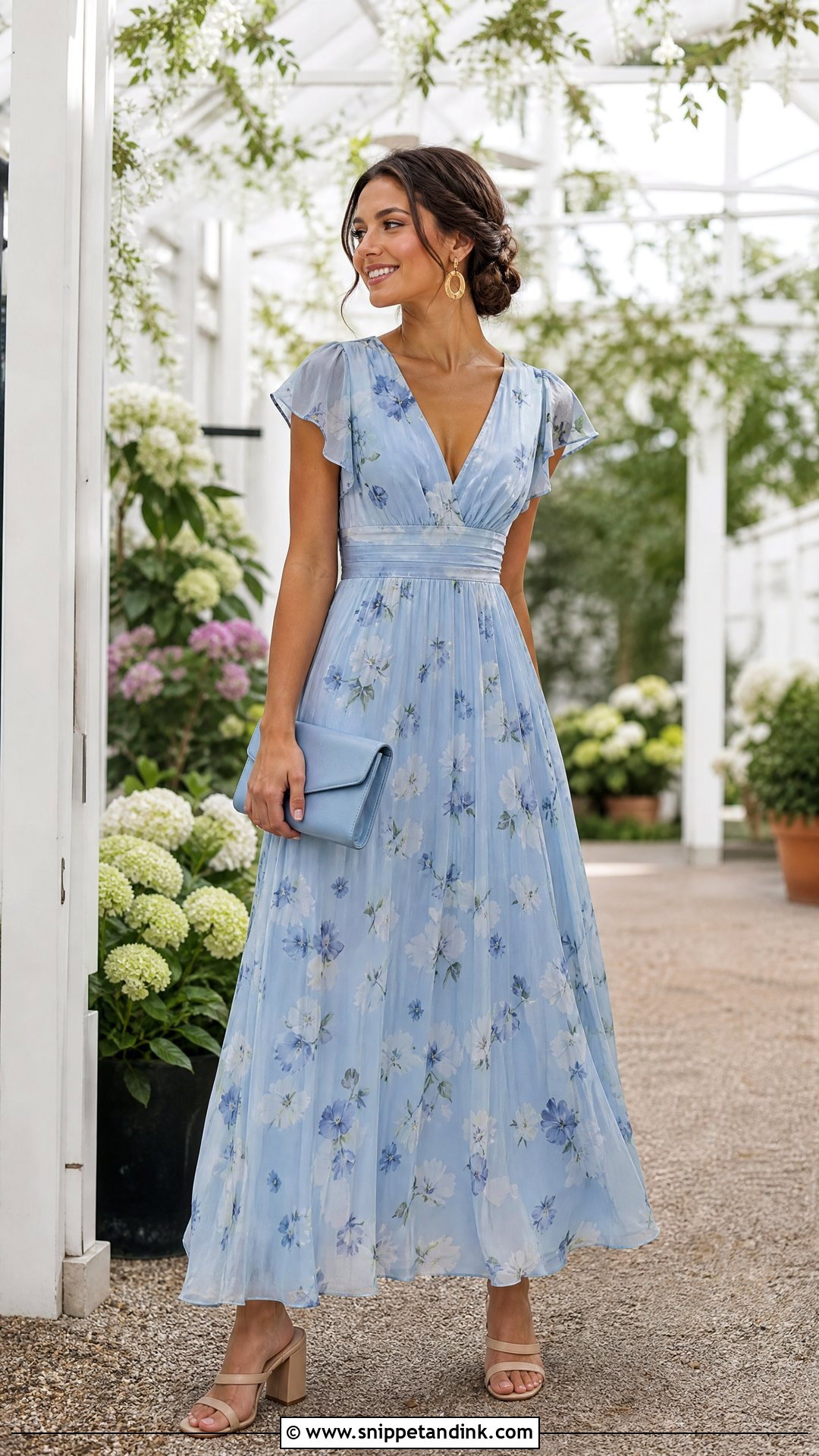 Floral Print Bridesmaid Dress - Snippet and Ink - 20 Wedding Maids Dress Designs