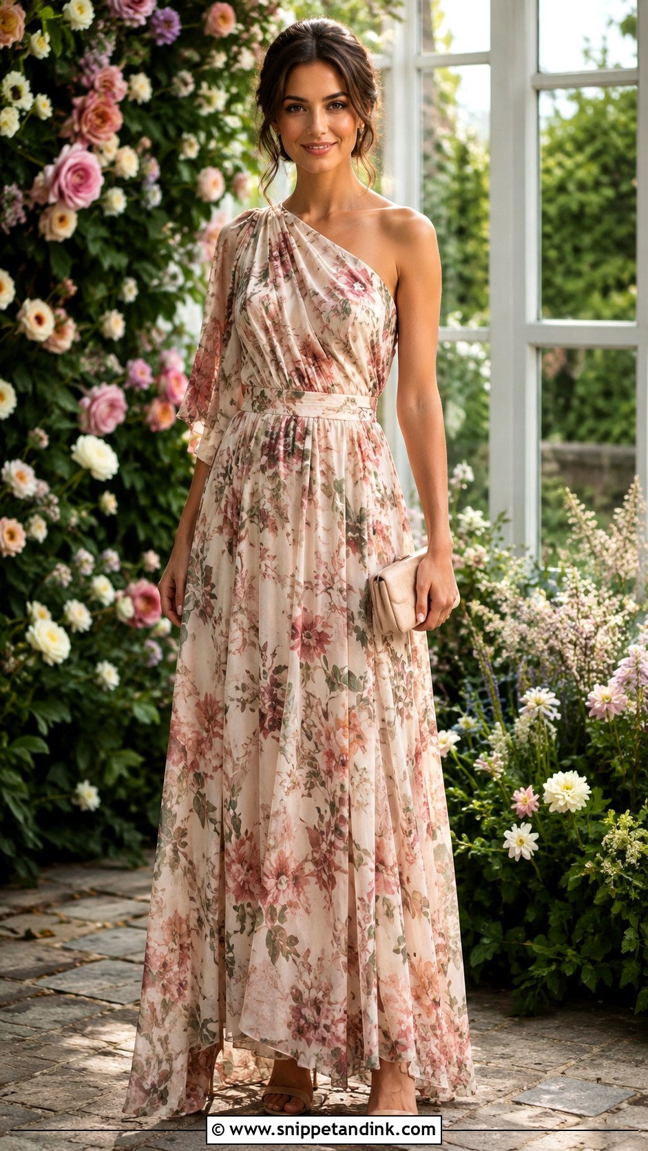 Floral Print Bridesmaid Dress Outfit - Snippet and Ink - 30 Brides Maids Outfit Ideas