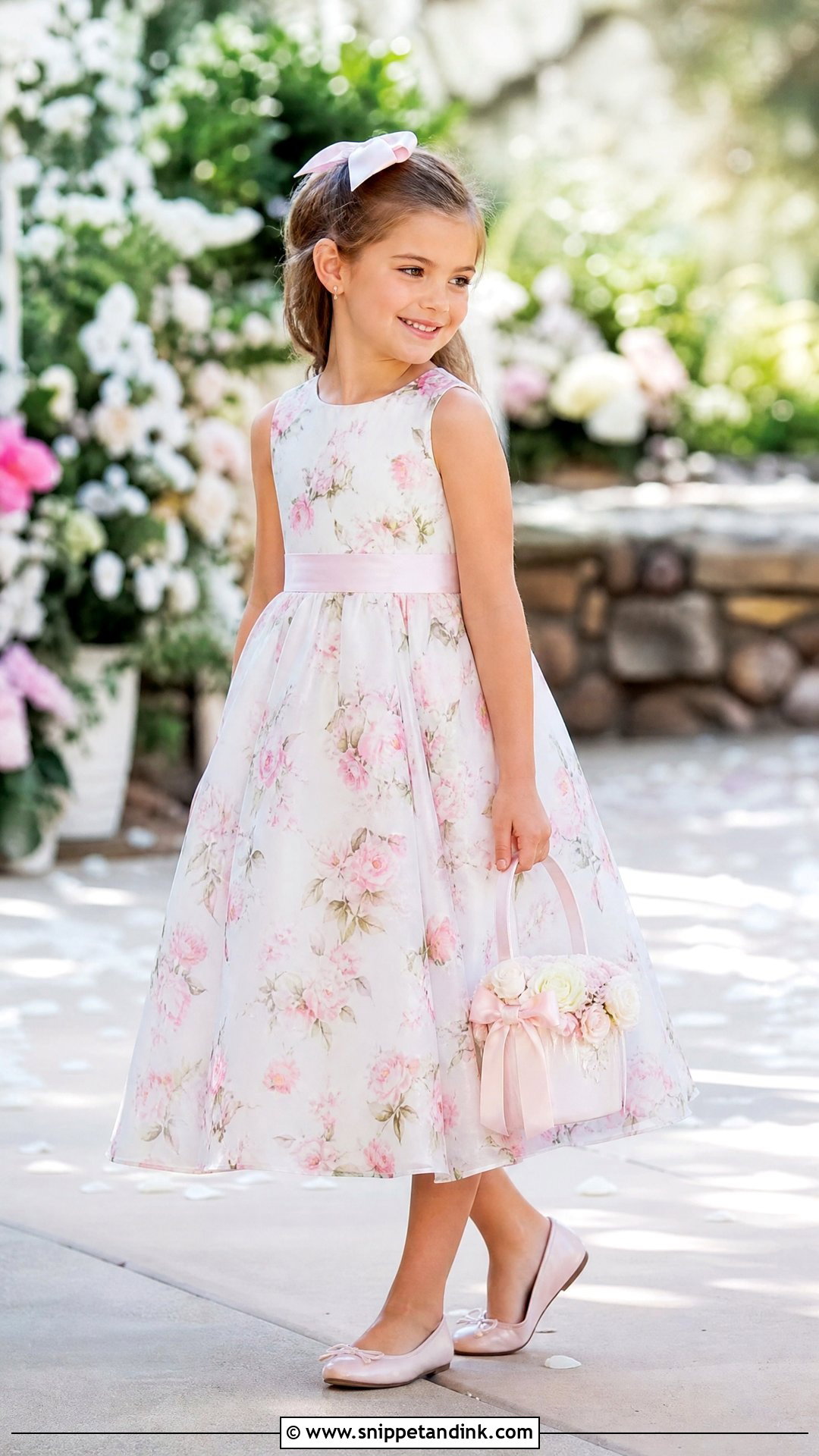 Floral Print Flower Girl Dress - Snippet and Ink - 25 Girl Wedding Dress Ideas