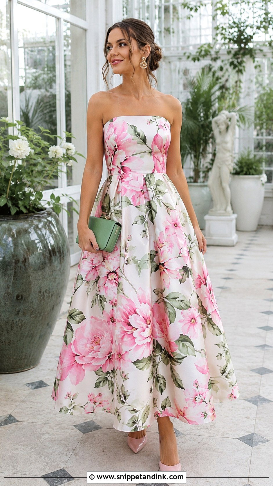 Floral Print Taffeta Gown - Snippet and Ink - 20 Taffeta Gown Ideas