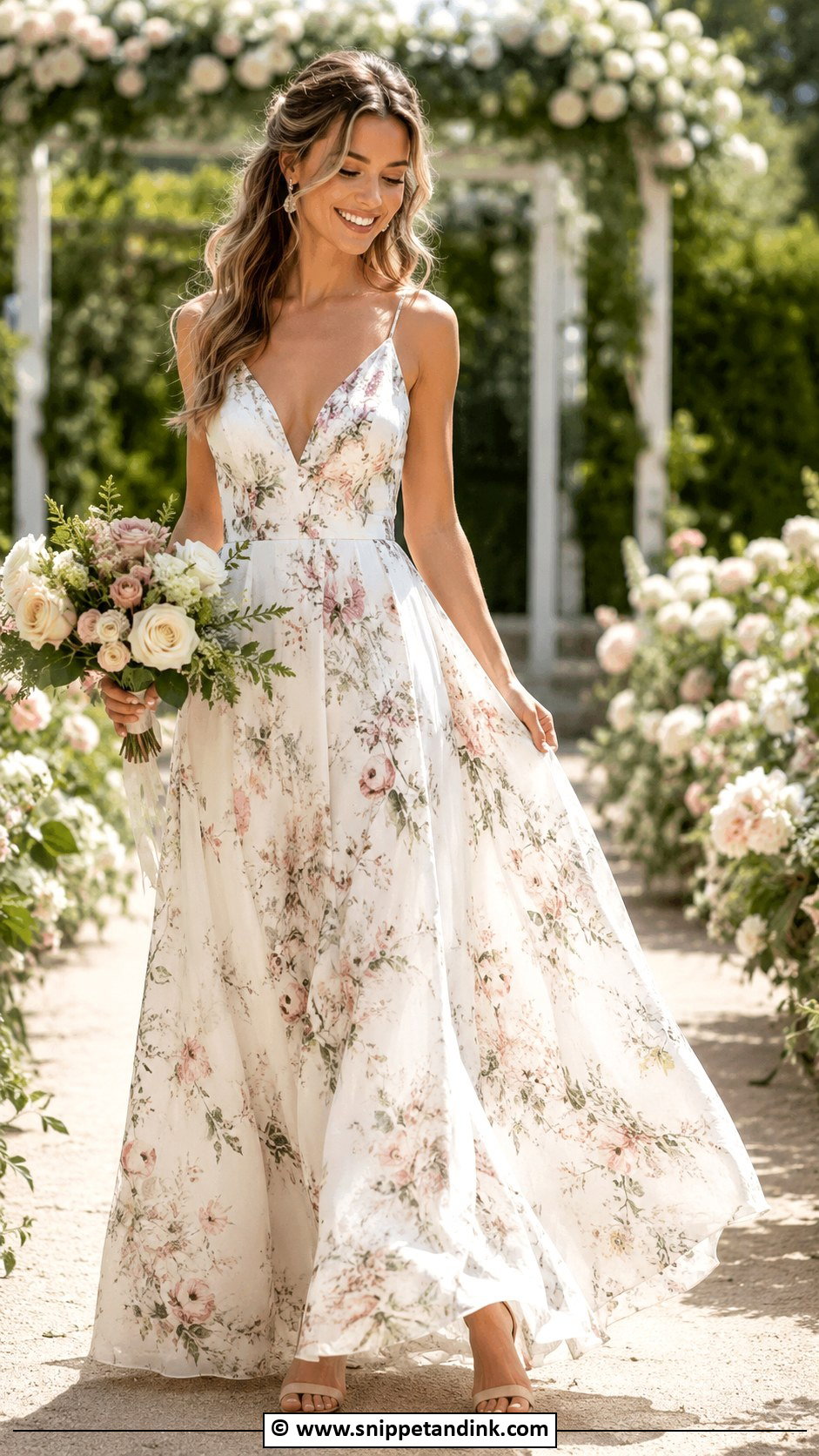 Floral Print Wedding Dress - Snippet and Ink - 30 Unconventional Wedding Dress Ideas