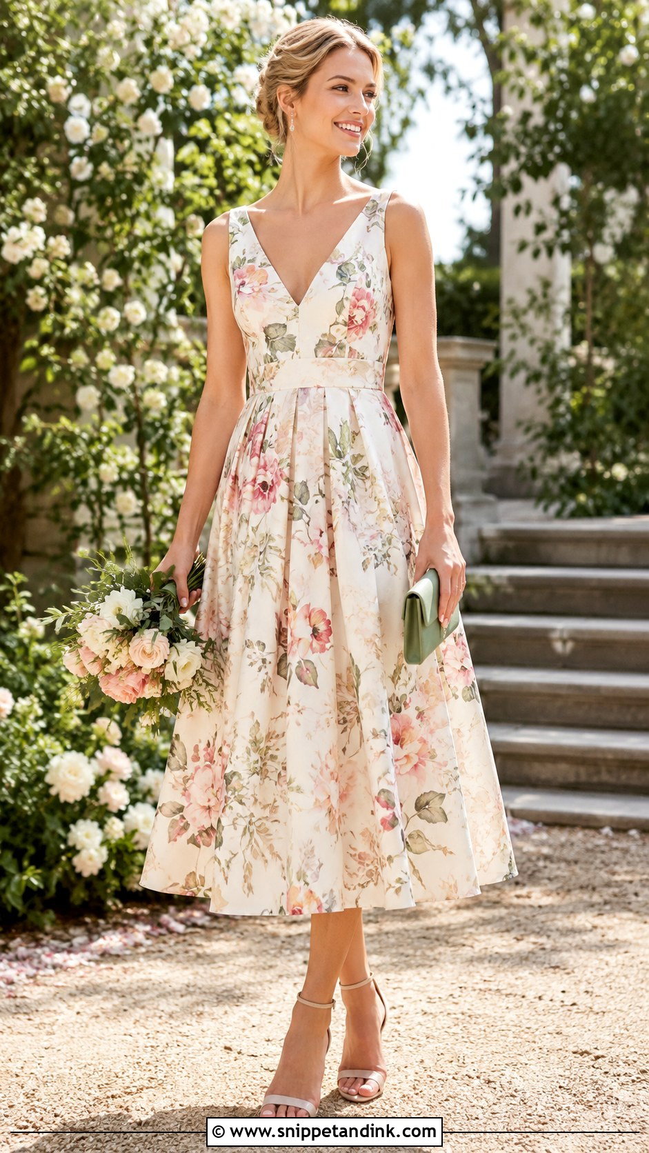 Floral Print Wedding Dress - Snippet and Ink - 20 Casual Non Traditional Wedding Dress Ideas