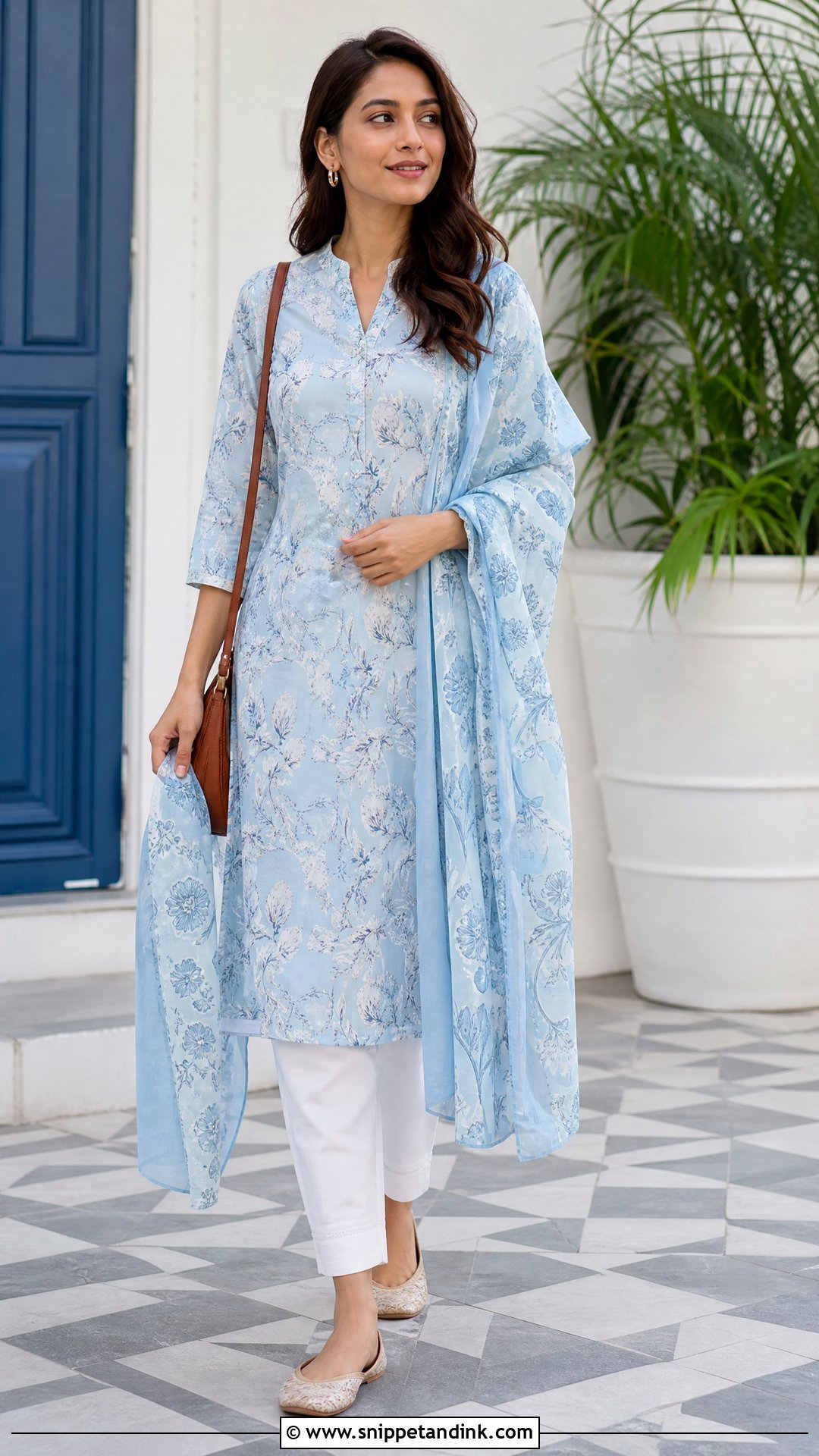 Floral Printed Cotton Salwar Suit - Snippet and Ink - 20 Printed Salwar Suit Ideas