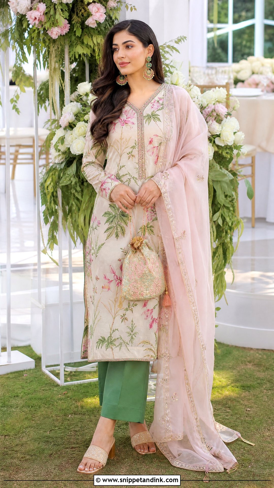 Floral Salwar Suit - Snippet and Ink - 20 Salwar for Wedding Ideas