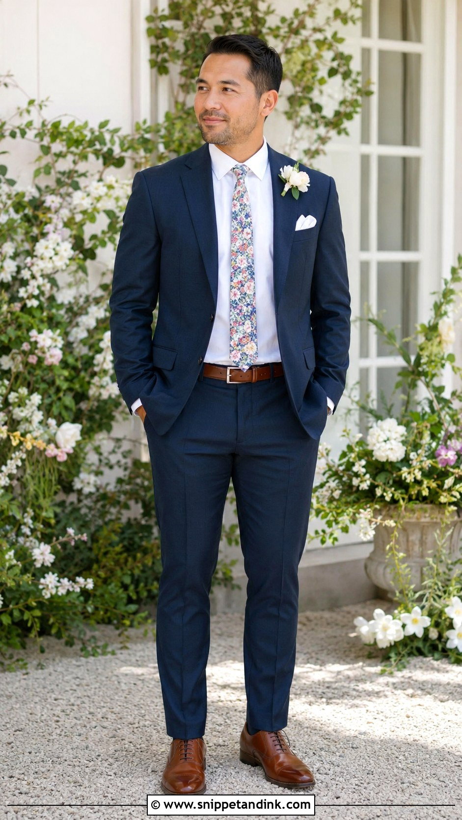 Floral Tie Bridesman Attire - Snippet and Ink - 20 Bridesmen Attire Ideas