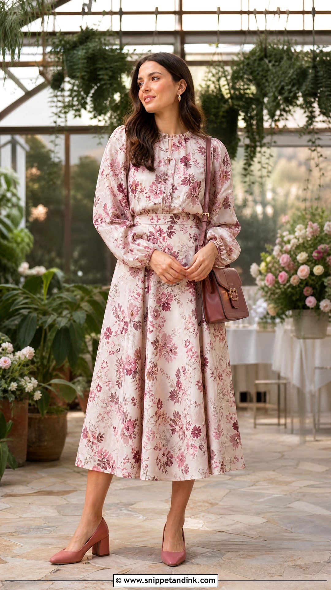 Floral Two Piece Set Garden Party Wedding Outfit - Snippet and Ink - 20 Garden Party Wedding Outfit Ideas