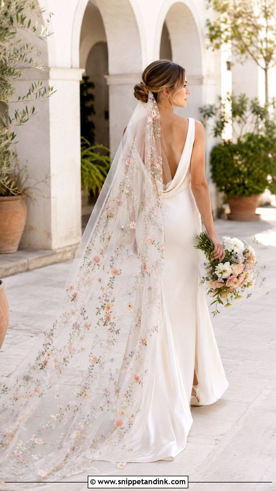 Floral Veil Whimsical Bridal Look - Snippet and Ink - 20 Whimsical Bride Ideas
