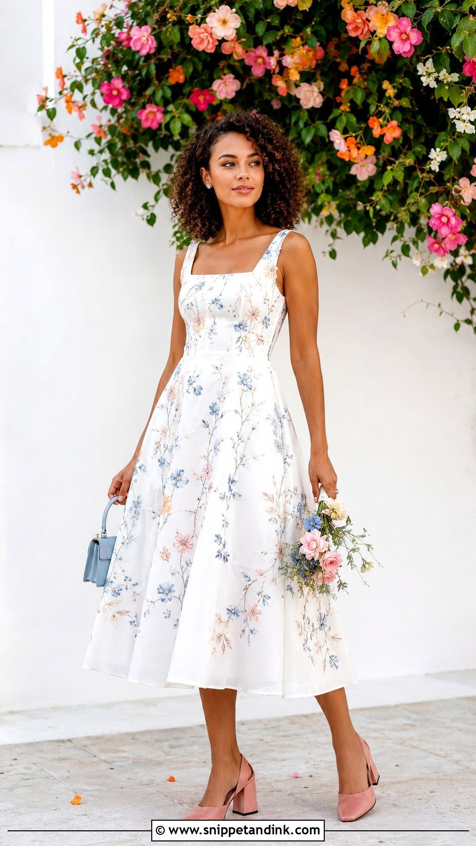 Floral Wedding Dress - Snippet and Ink - 20 Casual Wedding Dresses