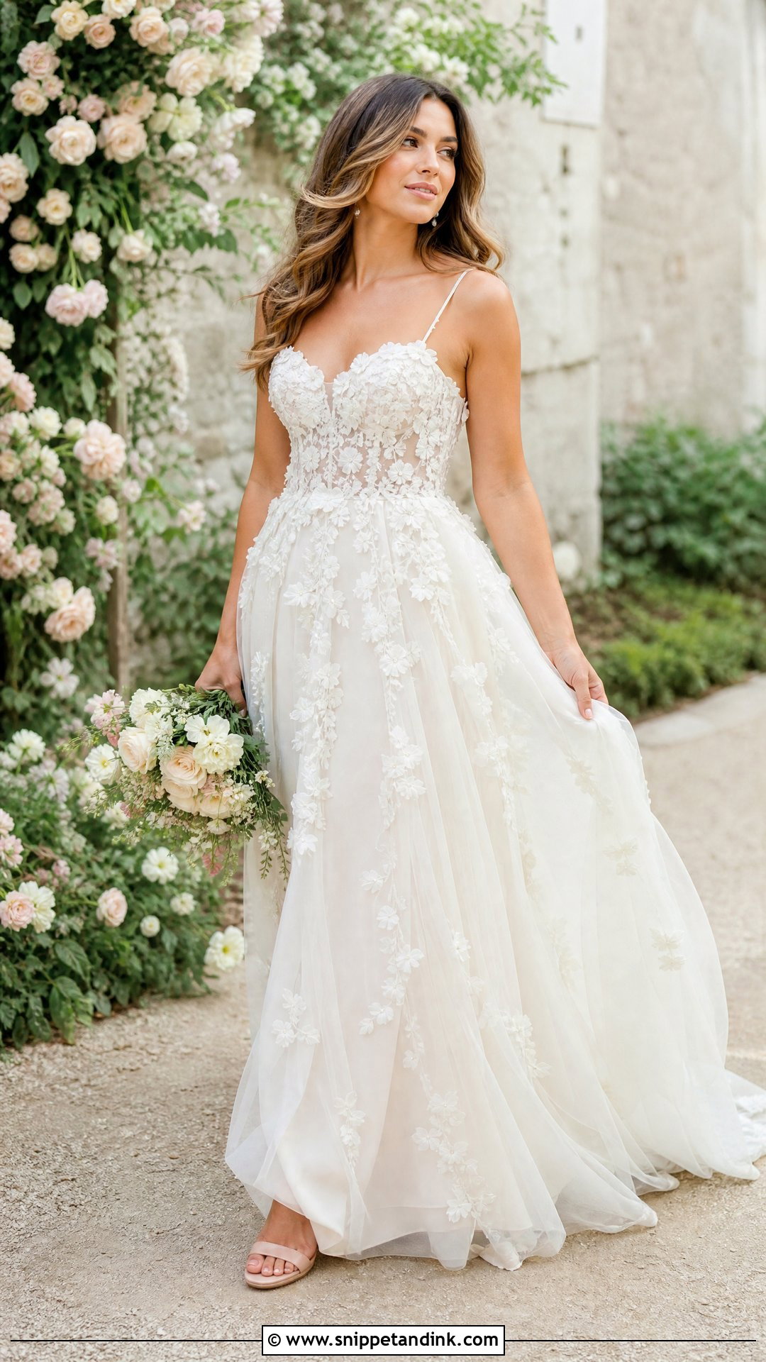 Floral Wedding Dress - Snippet and Ink - 25 New Wedding Dresses
