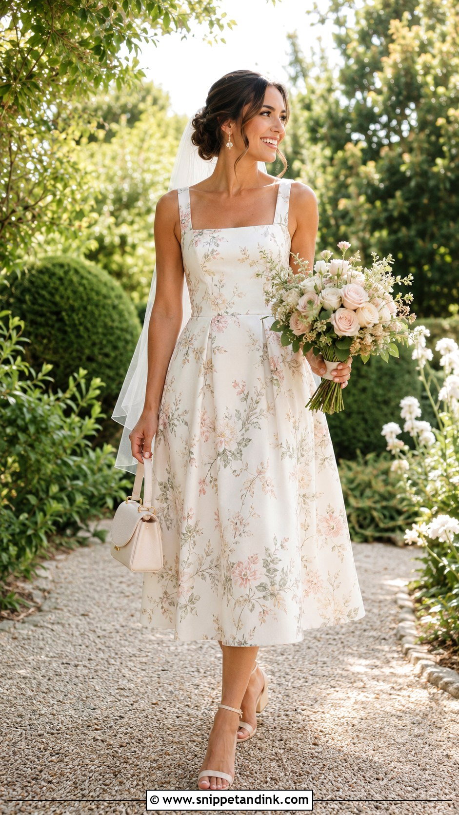 Floral Wedding Dress - Snippet and Ink - 20 Low Key Wedding Dress Ideas