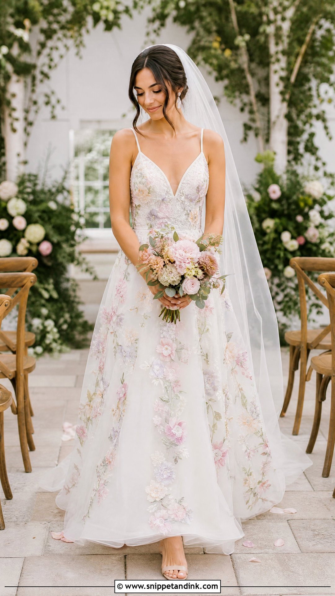 Floral Wedding Dress - Snippet and Ink - 20 Non Conventional Wedding Dress Ideas
