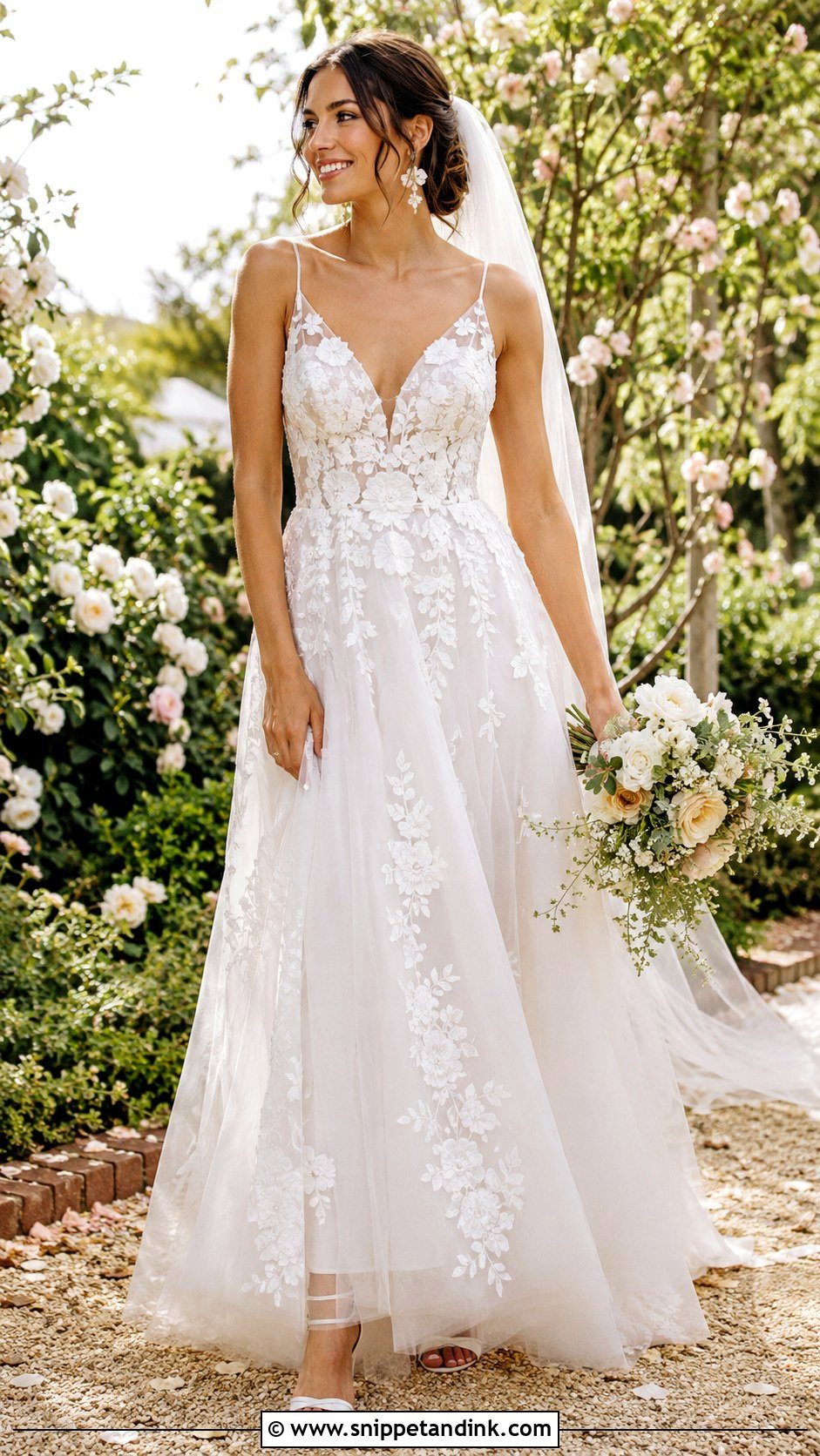 Floral Wedding Dress - Snippet and Ink - 30 Best Wedding Dresses