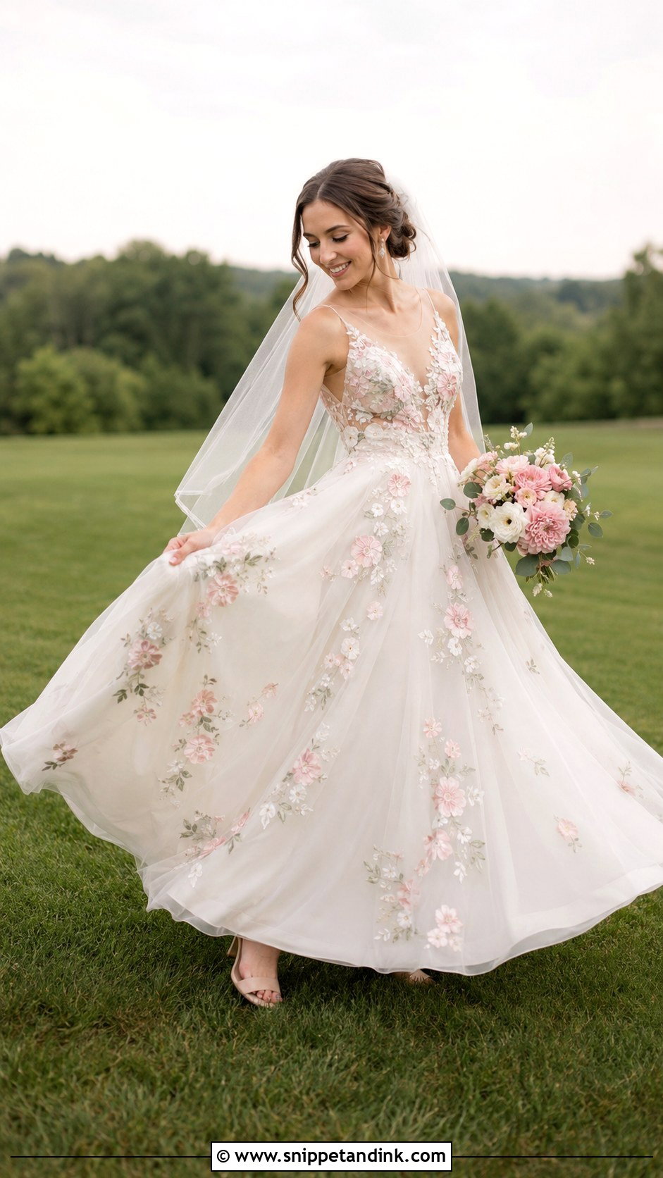 Floral Wedding Dress Photo - Snippet and Ink - 20 Wedding Dress Photos Ideas