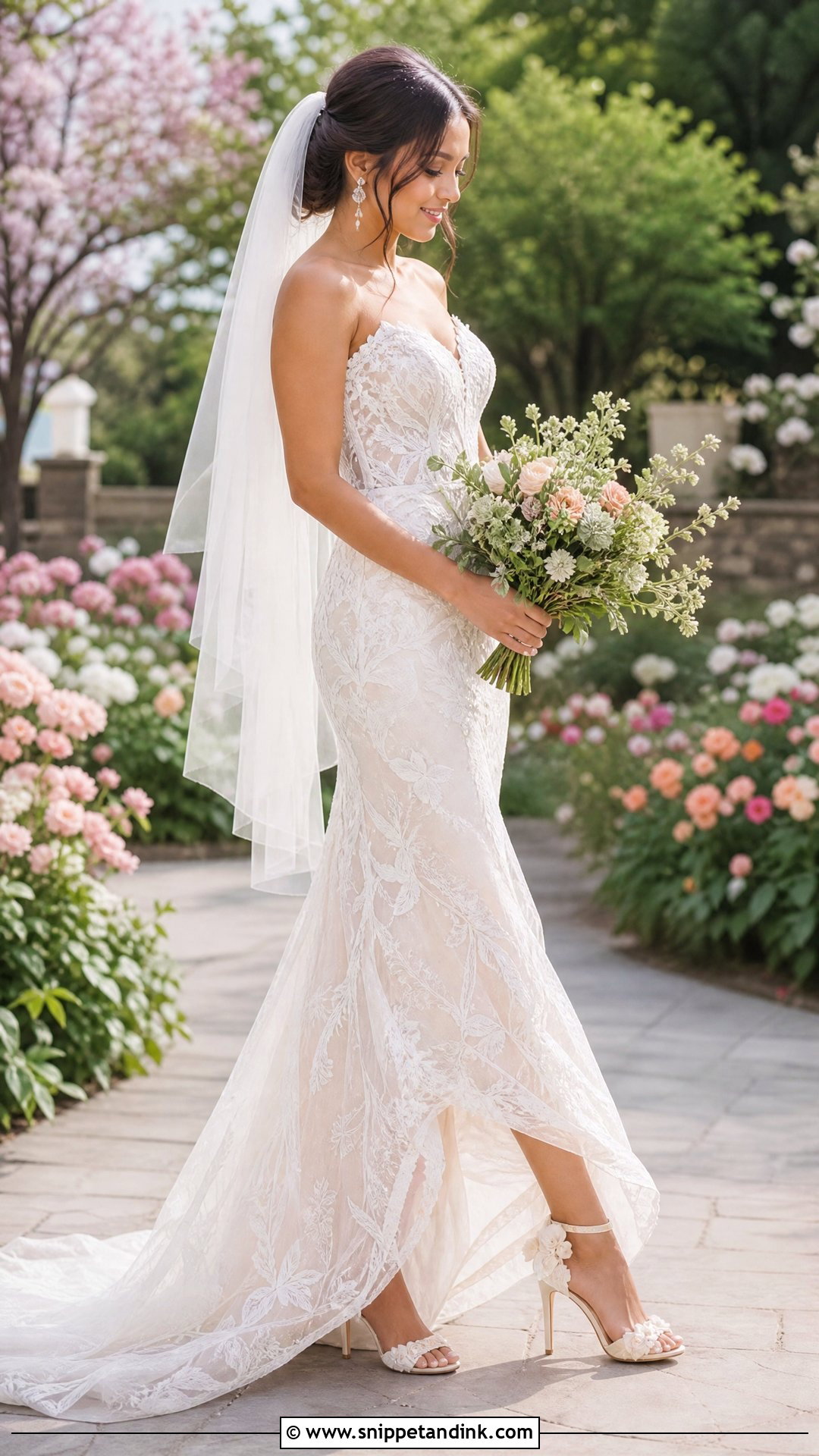 Floral Wedding High Heels - Snippet and Ink - 25 Wedding High Heels Ideas