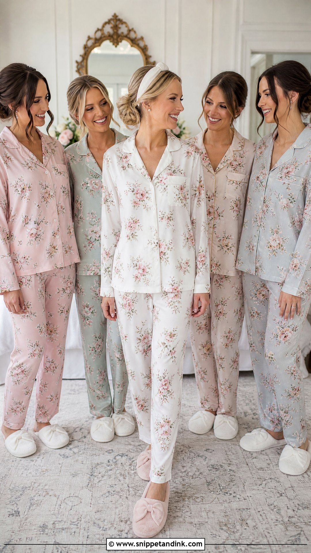 Floral Wedding Pyjamas - Snippet and Ink - 20 Wedding Pyjamas Ideas