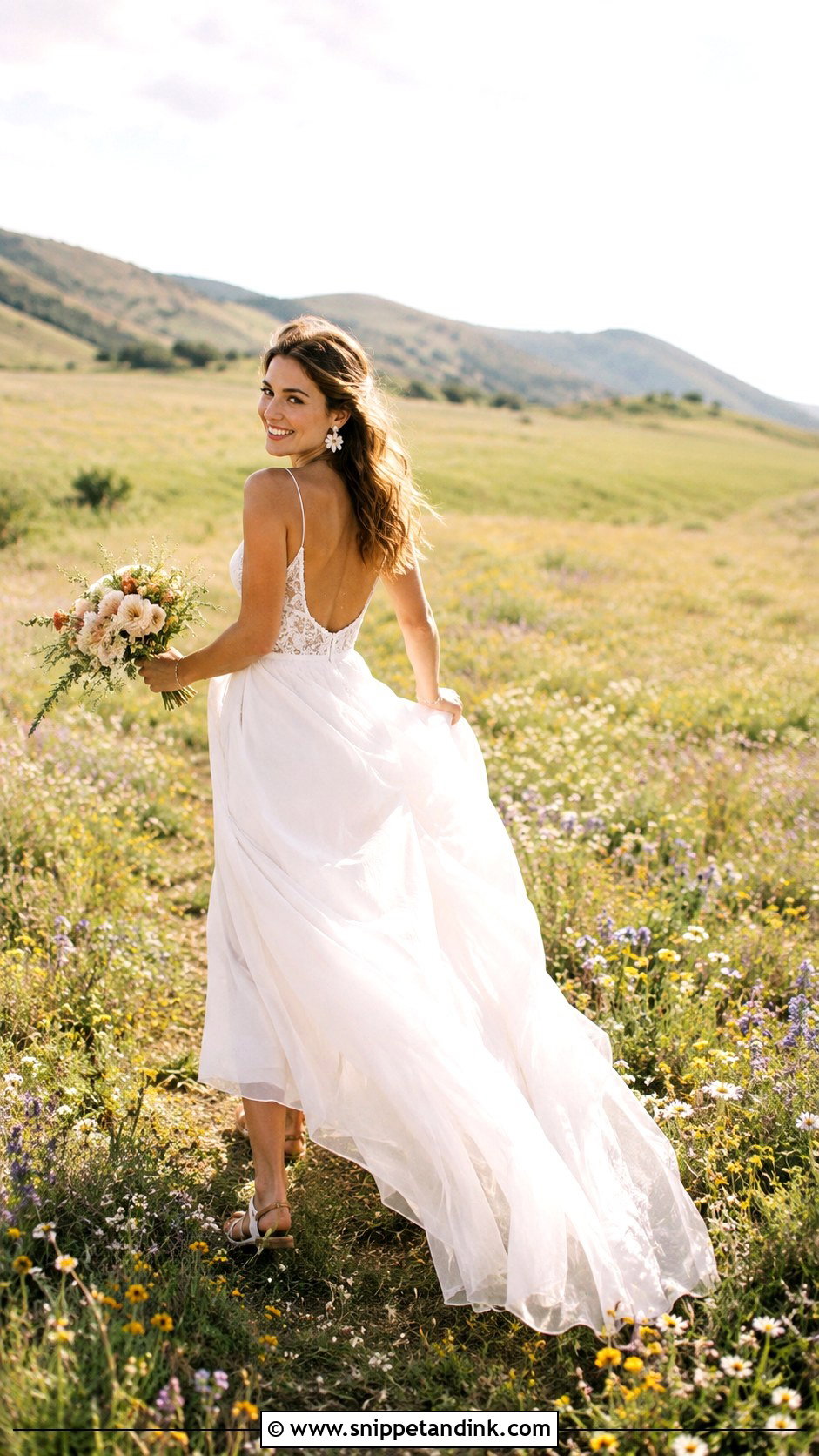 Flower Field Trash The Dress Photoshoot - Snippet and Ink - 25 Trash the Dress Ideas