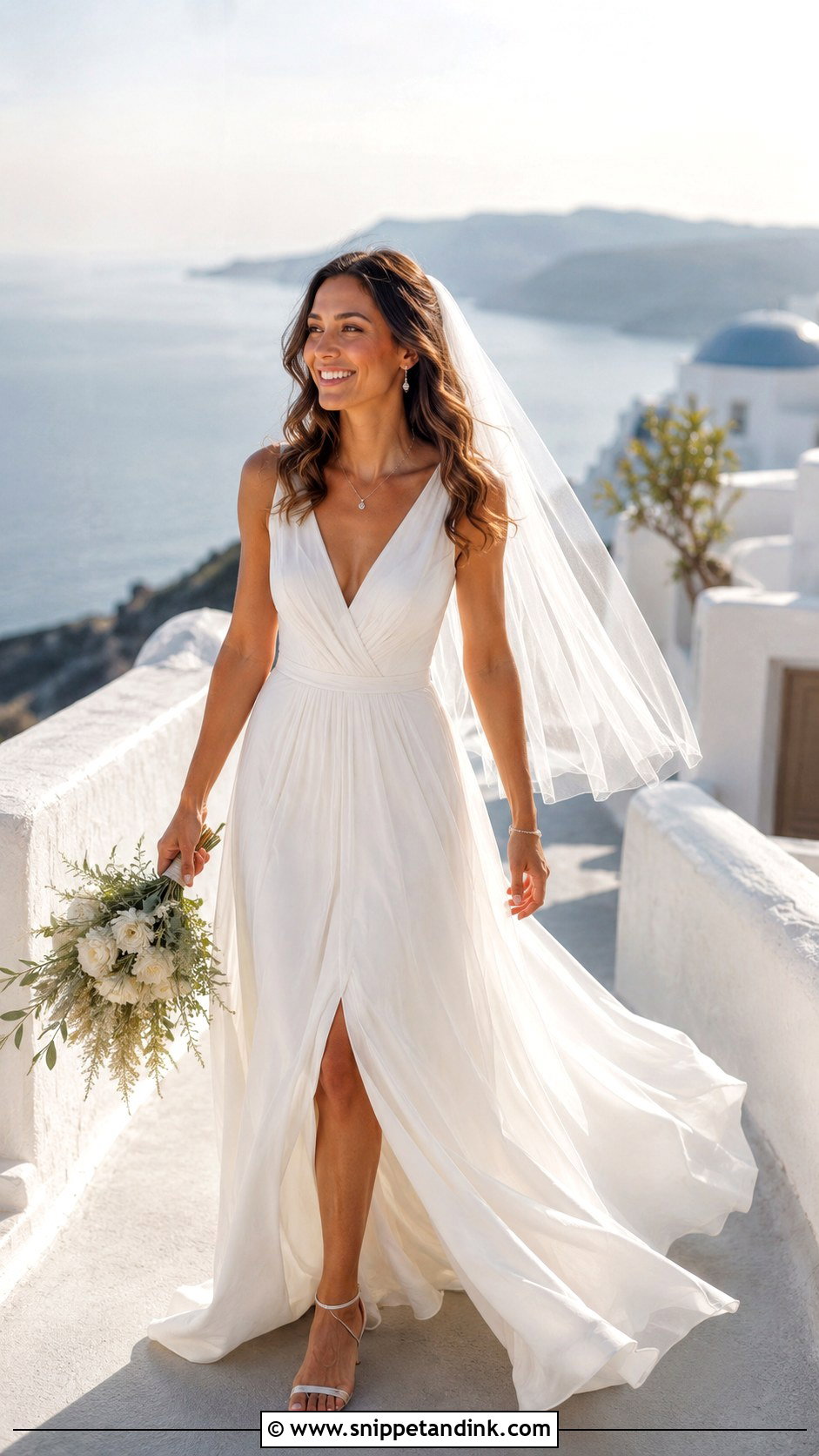 Flowy Destination Wedding Dress - Snippet and Ink - 25 Flowy Wedding Dresses