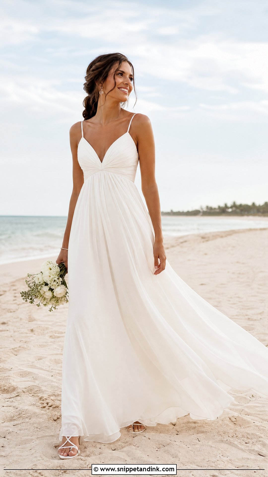 Flowy Empire Waist Wedding Dress - Snippet and Ink - 25 Flowy Wedding Dress Whimsical Ideas
