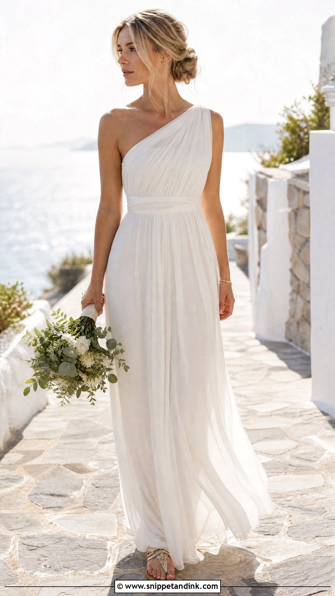 Flowy Grecian Wedding Dress - Snippet and Ink - 25 Flowy Wedding Dress Whimsical Ideas