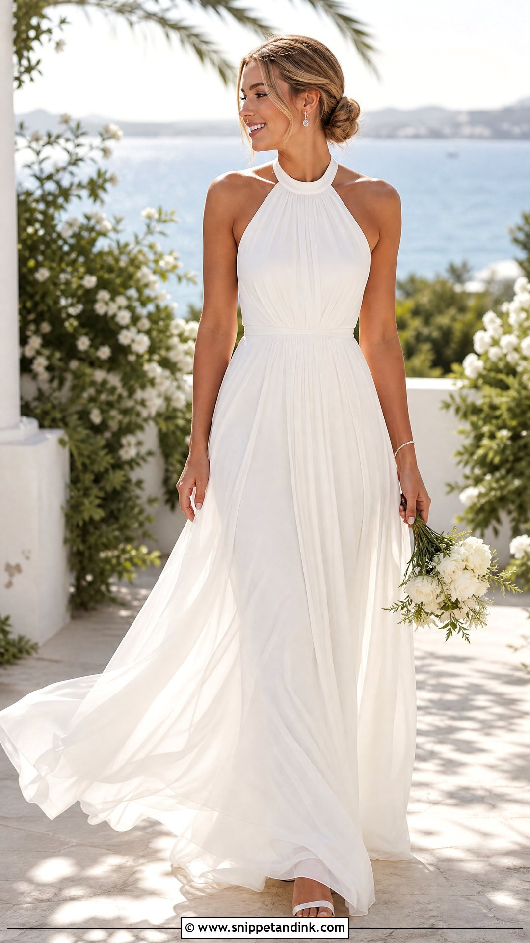 Flowy Halter Wedding Dress - Snippet and Ink - 25 Flowy Wedding Dress Whimsical Ideas