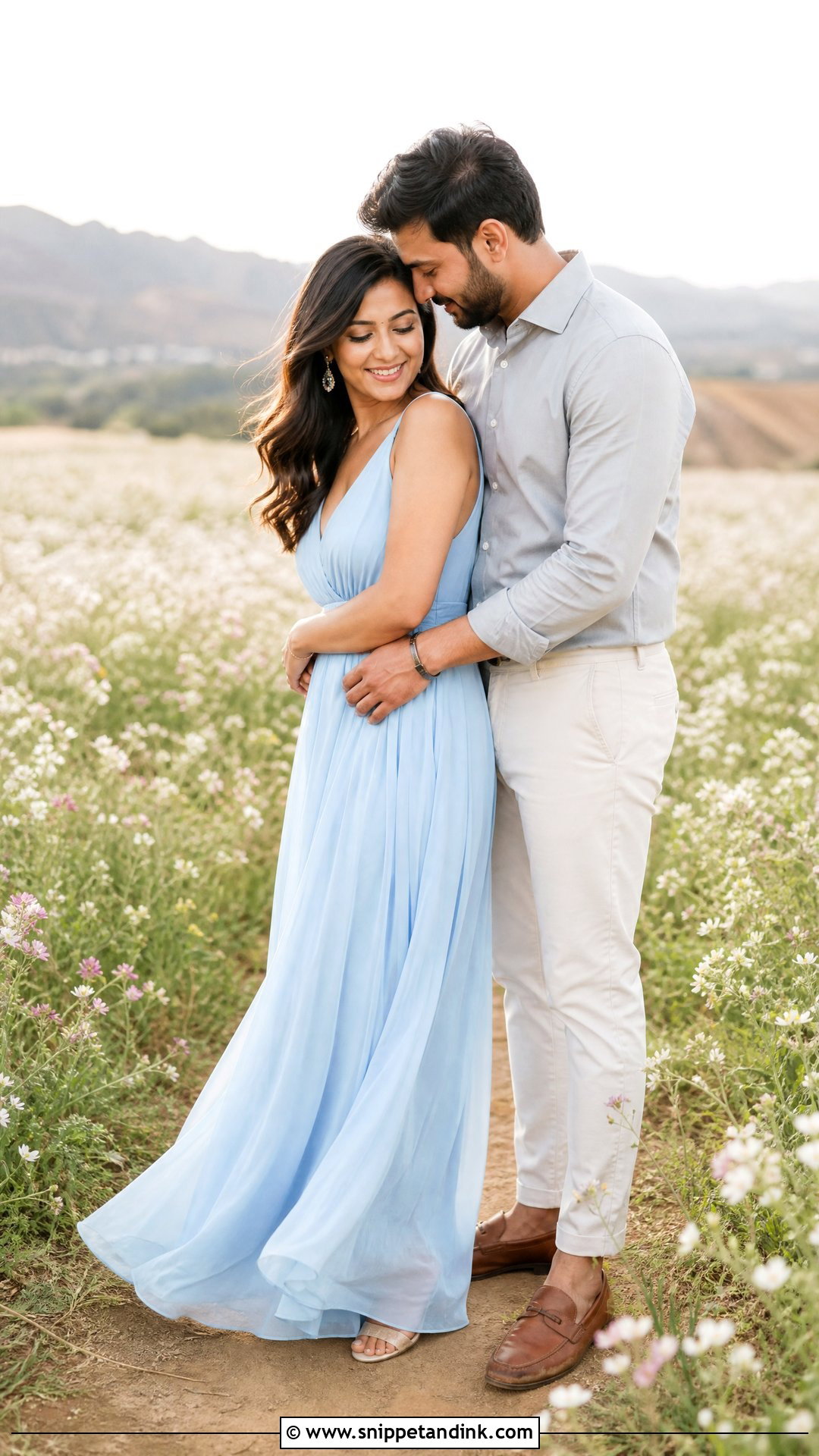 Flowy Maxi Dress Prenup Outfit - Snippet and Ink - 25 Pre Nup Outfit Ideas