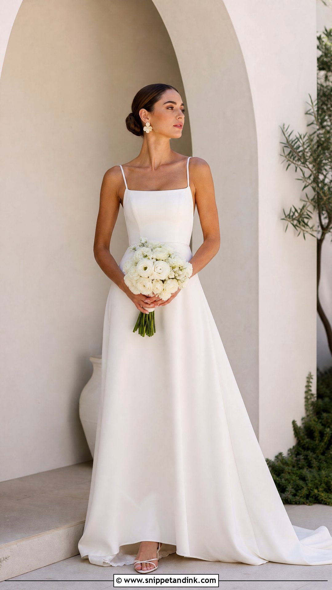 Flowy Minimal Wedding Dress - Snippet and Ink - 25 Flowy Wedding Dress Whimsical Ideas