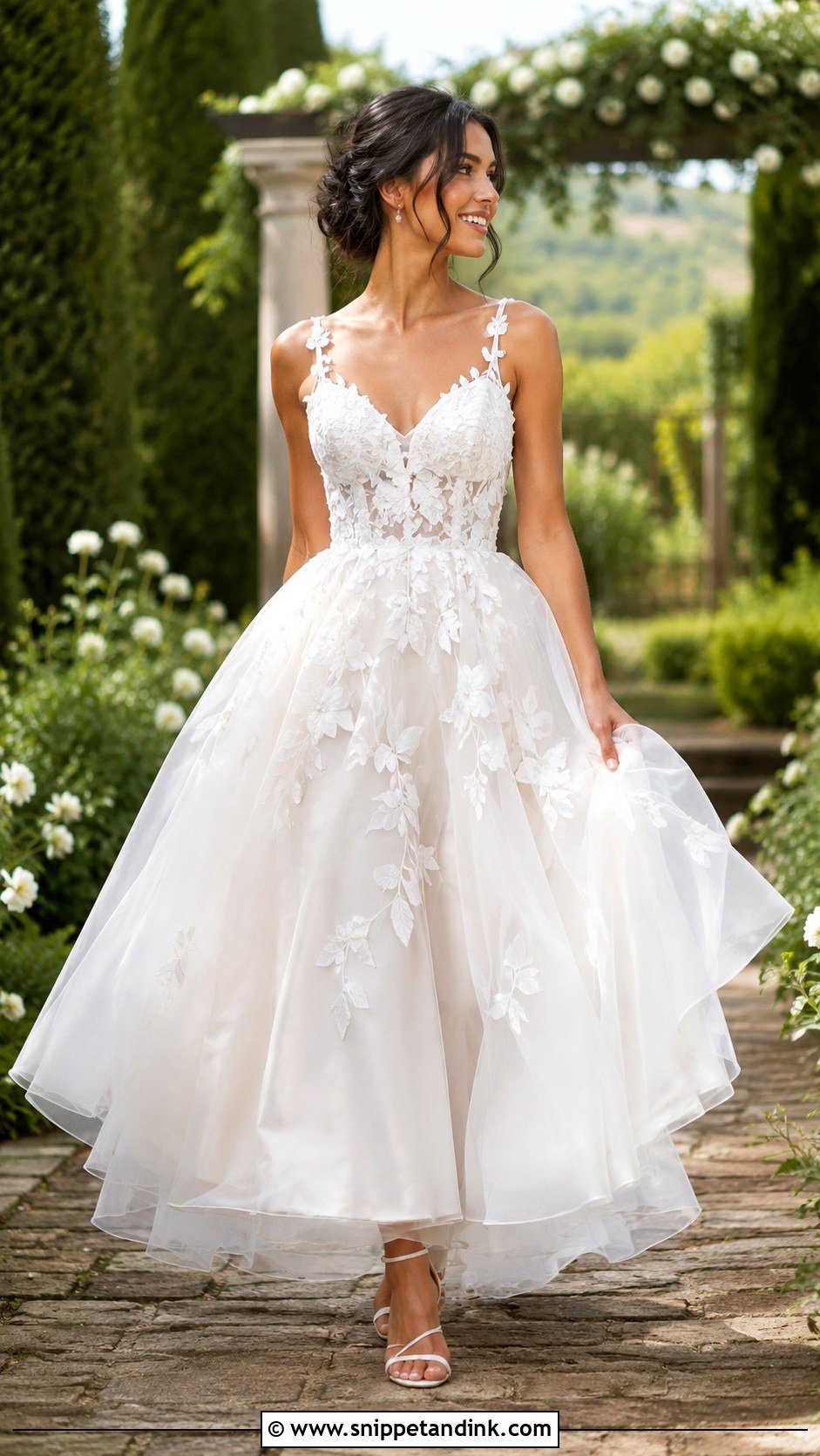 Flowy Organza Wedding Dress - Snippet and Ink - 25 Flowy Wedding Dresses