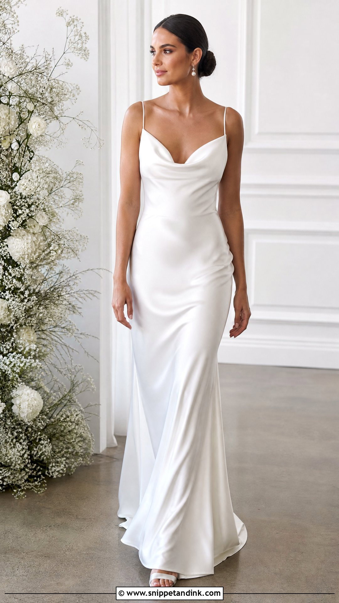 Flowy Satin Wedding Dress - Snippet and Ink - 25 Flowy Wedding Dress Whimsical Ideas