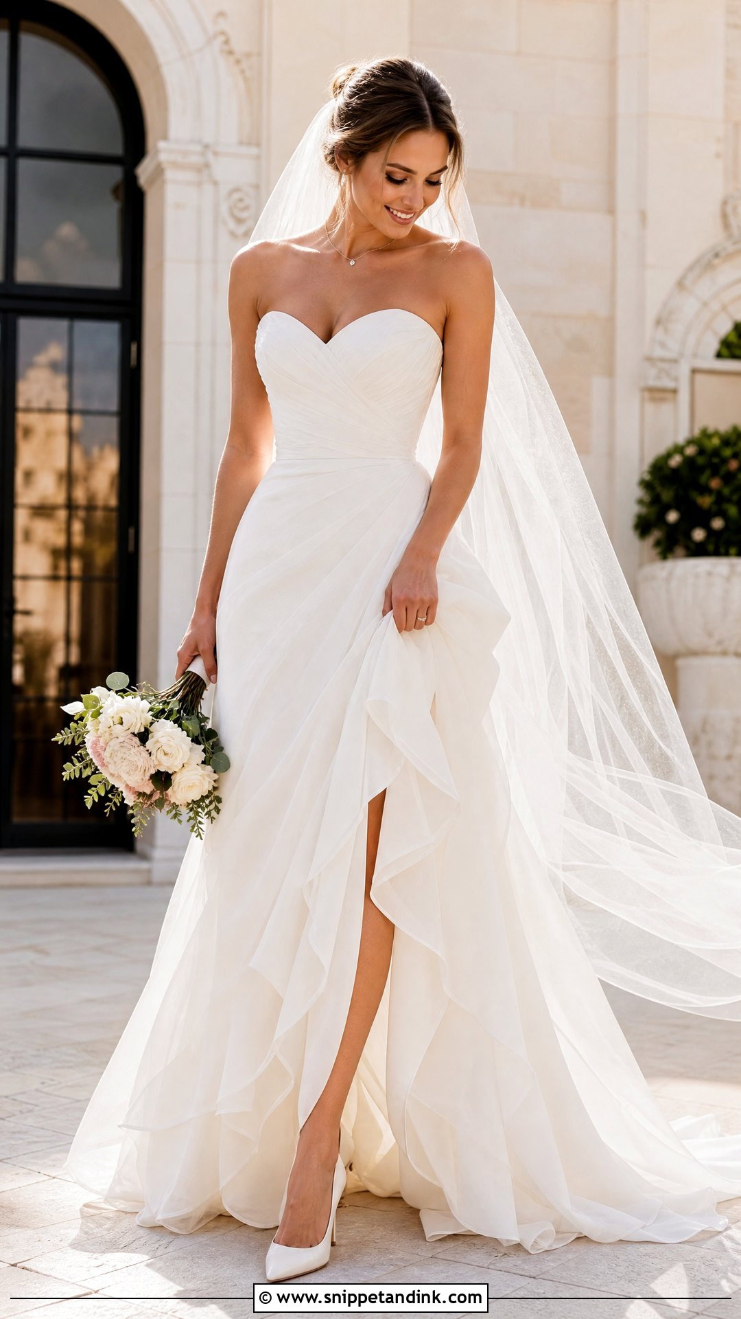 Flowy Strapless Wedding Dress - Snippet and Ink - 25 Flowy Wedding Dress Whimsical Ideas