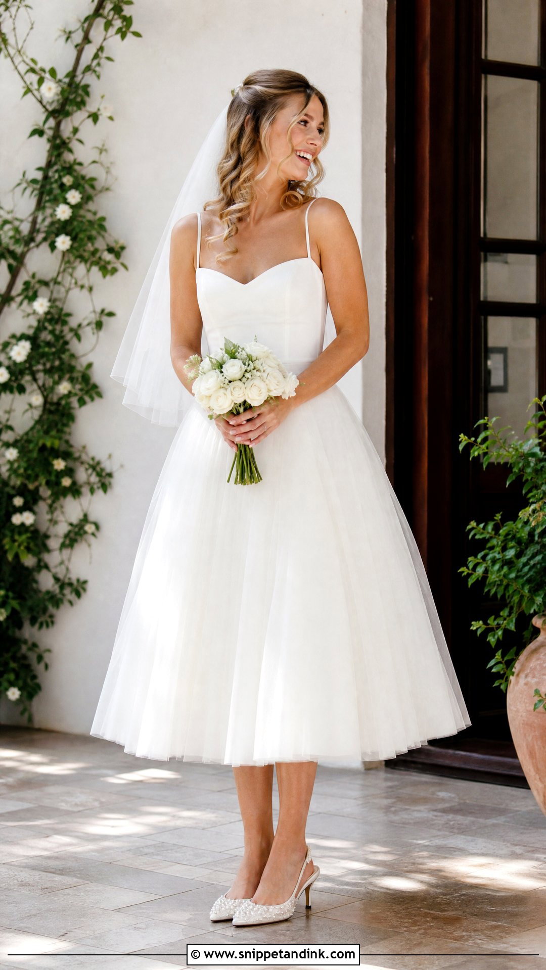 Flowy Tea Length Wedding Dress - Snippet and Ink - 25 Flowy Wedding Dress Whimsical Ideas
