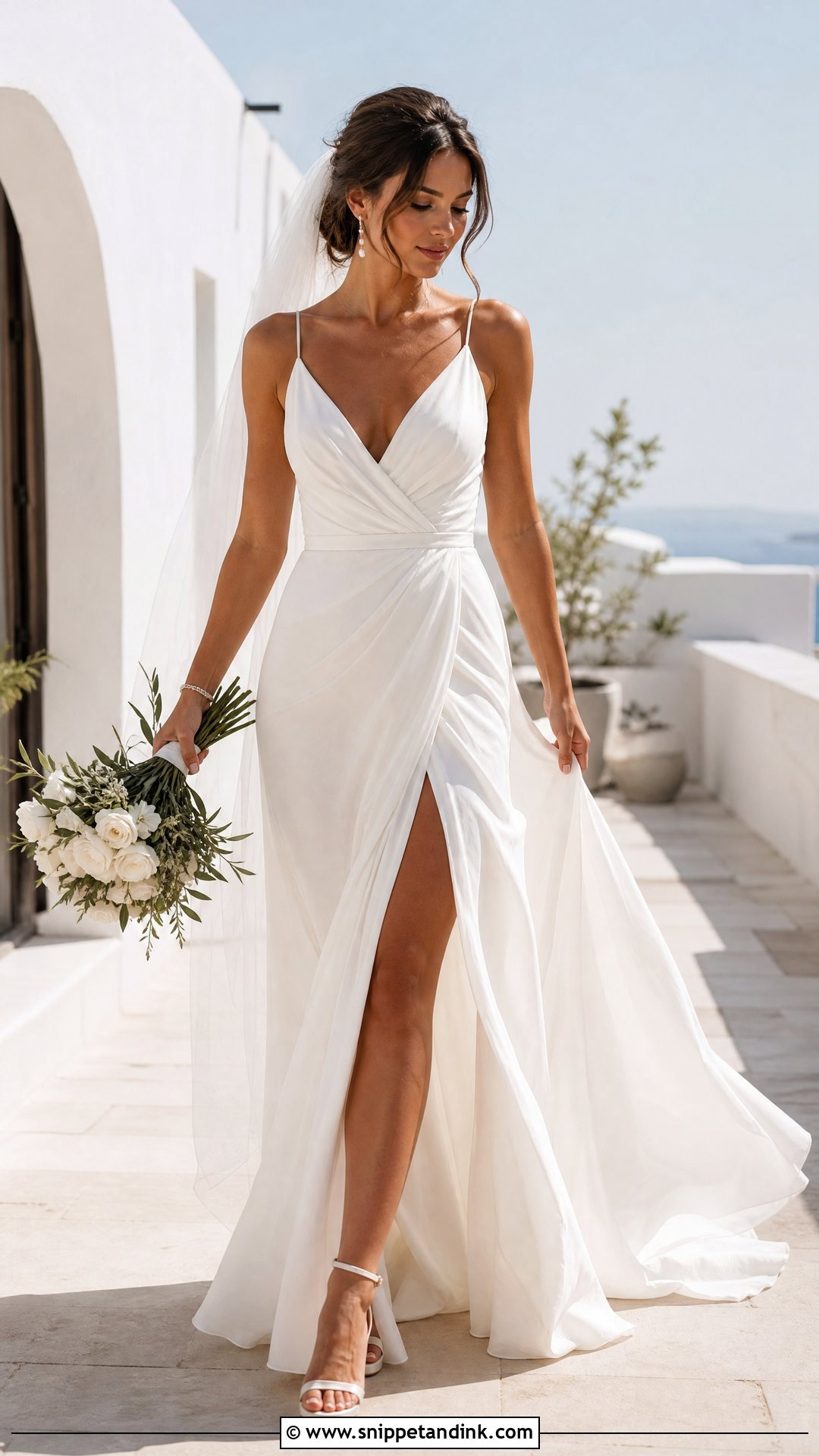 Flowy Wedding Dress With Slit - Snippet and Ink - 25 Flowy Wedding Dress Whimsical Ideas