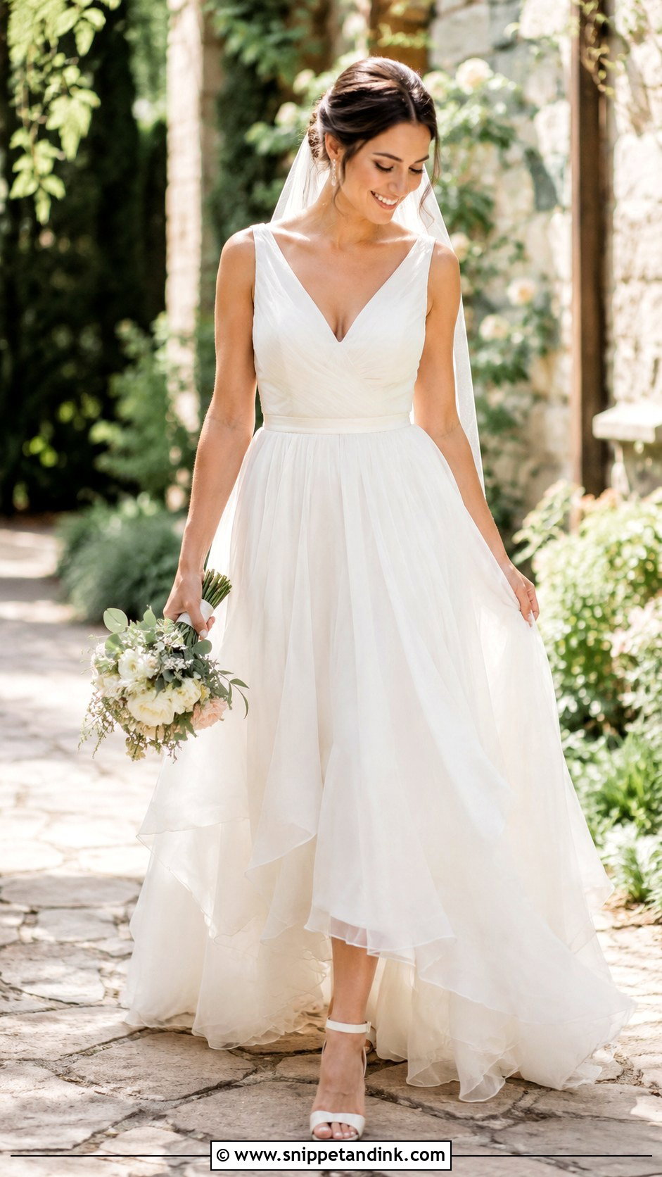 Fluffy A Line Wedding Dress - Snippet and Ink - 25 Fluffy Wedding Dress Ideas