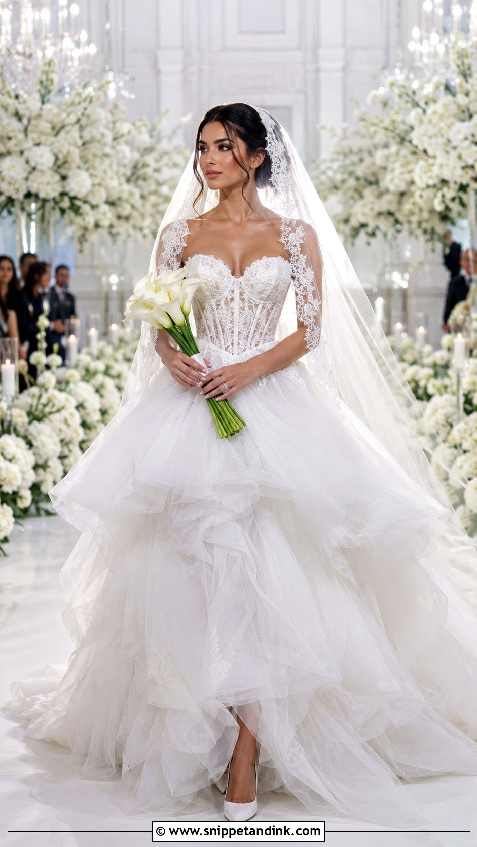 Fluffy Corset Wedding Dress - Snippet and Ink - 25 Fluffy Wedding Dress Ideas