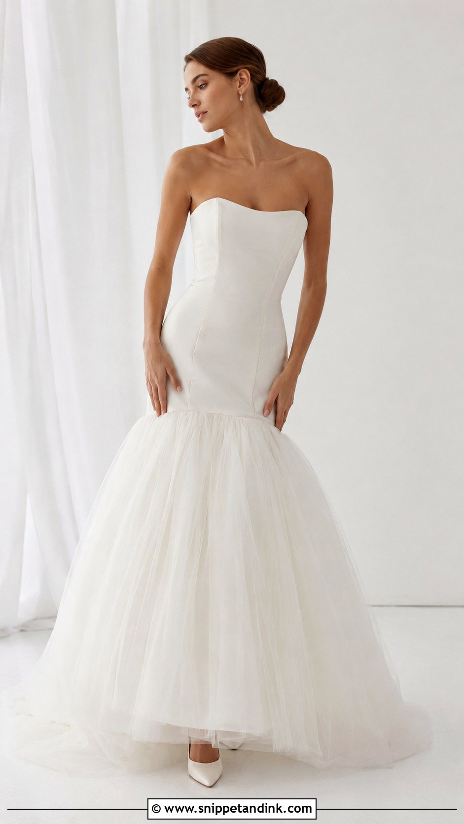 Fluffy Drop Waist Wedding Dress - Snippet and Ink - 25 Fluffy Wedding Dress Ideas