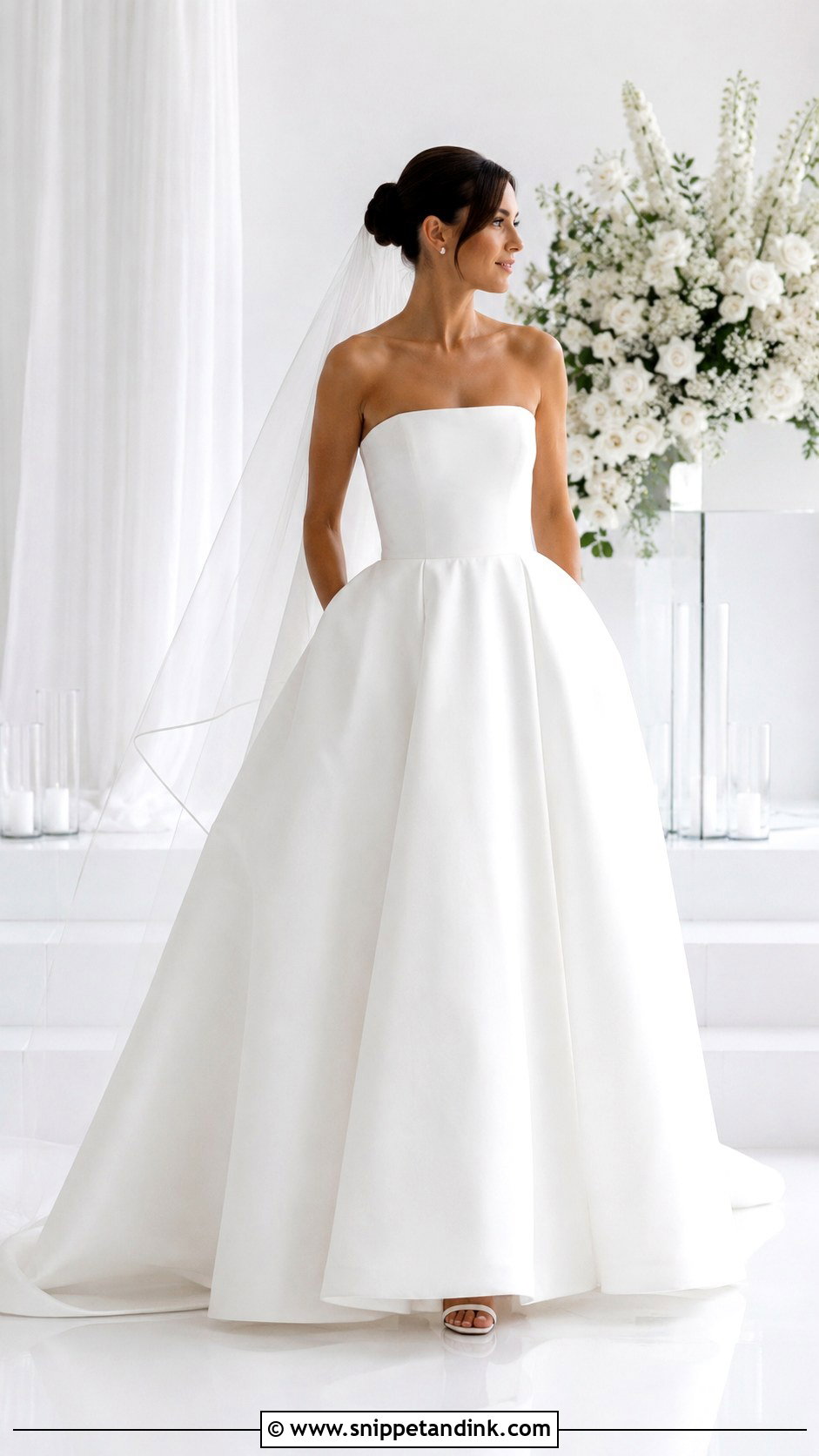 Fluffy Minimal Wedding Dress - Snippet and Ink - 25 Fluffy Wedding Dress Ideas