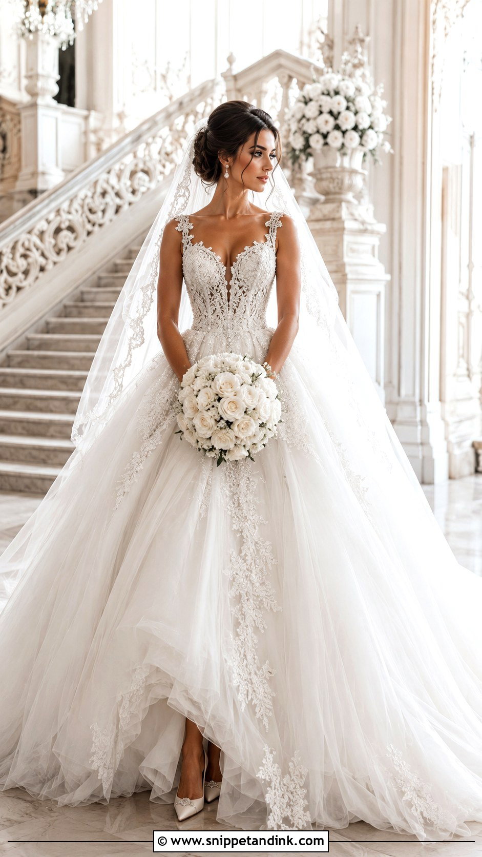 Fluffy Princess Wedding Dress - Snippet and Ink - 25 Fluffy Wedding Dress Ideas