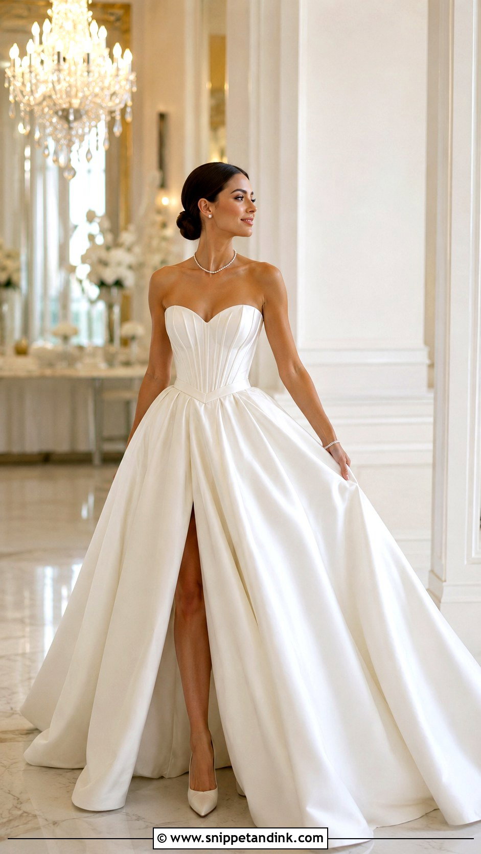 Fluffy Strapless Wedding Dress - Snippet and Ink - 25 Fluffy Wedding Dress Ideas