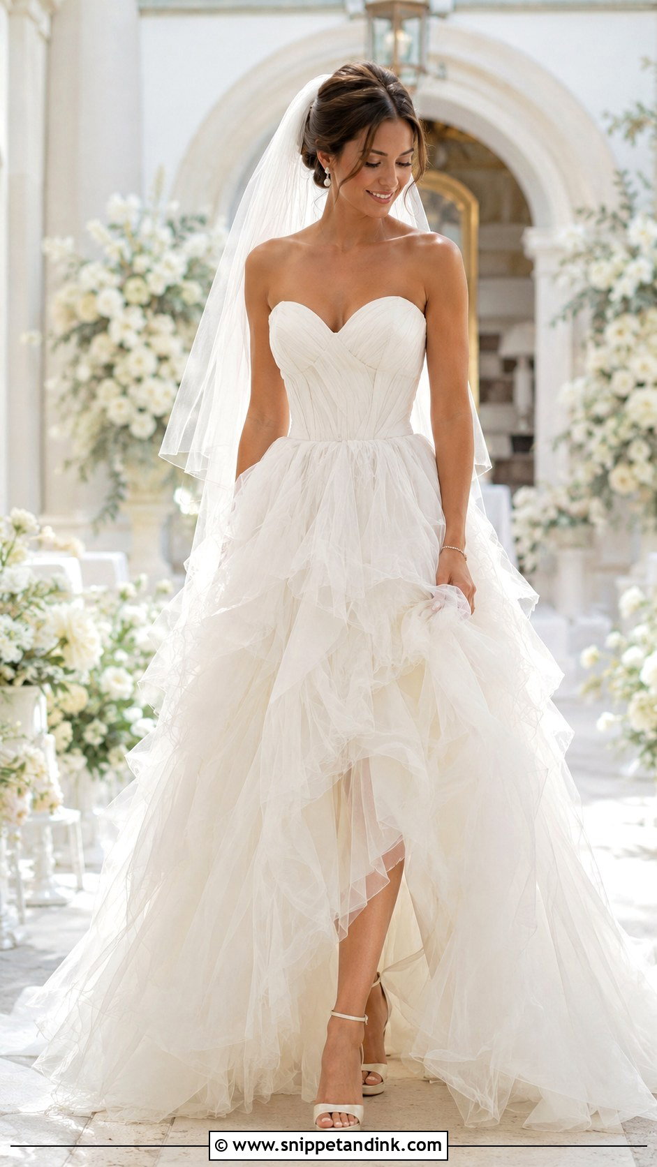 Fluffy Sweetheart Wedding Dress - Snippet and Ink - 25 Fluffy Wedding Dress Ideas